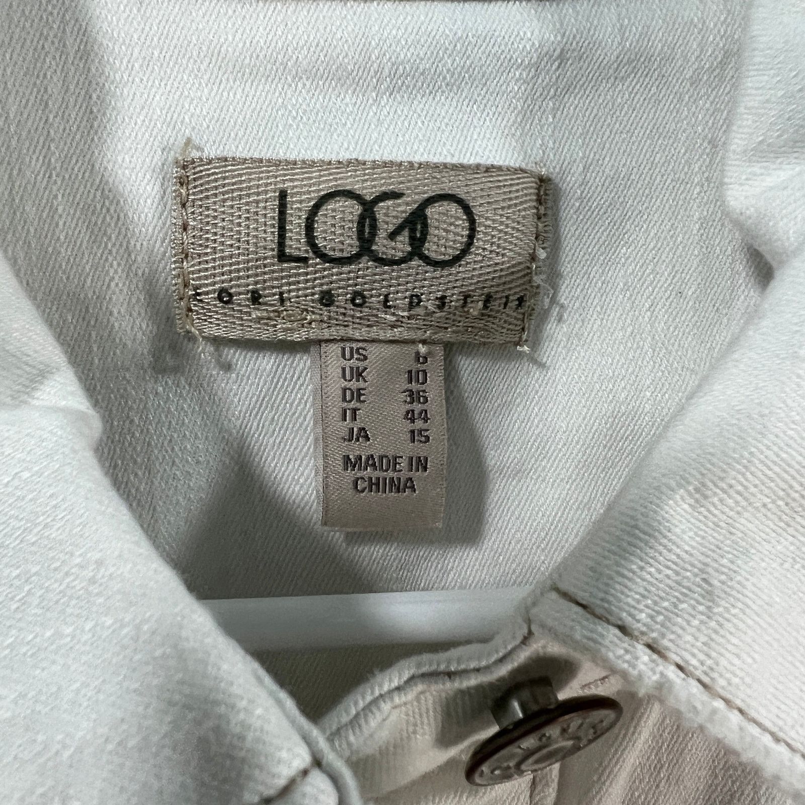 Other LOGO by Lori Goldstein Jeans Jacket Womens Size M / US 6-8 / IT 42-44 - 9 Thumbnail