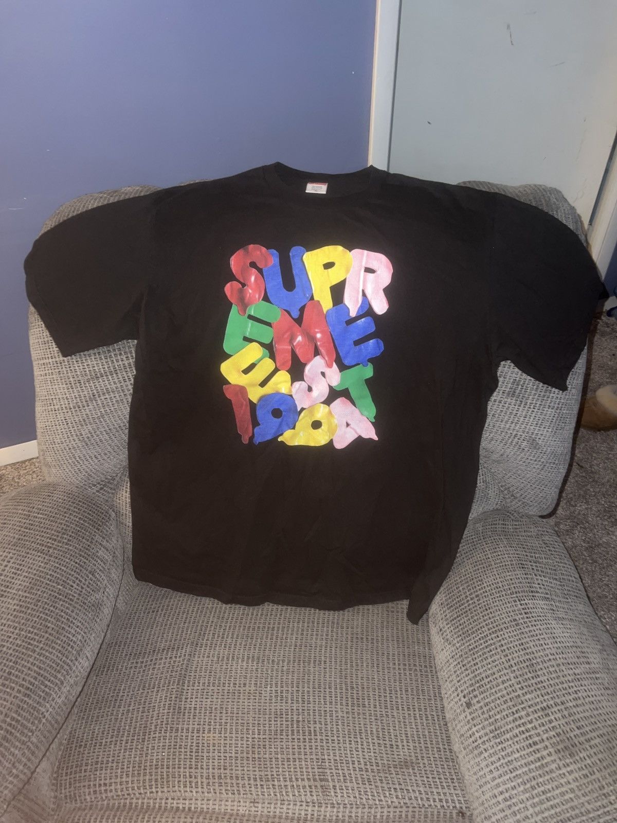 image of Hypebeast x Supreme Balloons Tee in Black, Men's (Size XL)