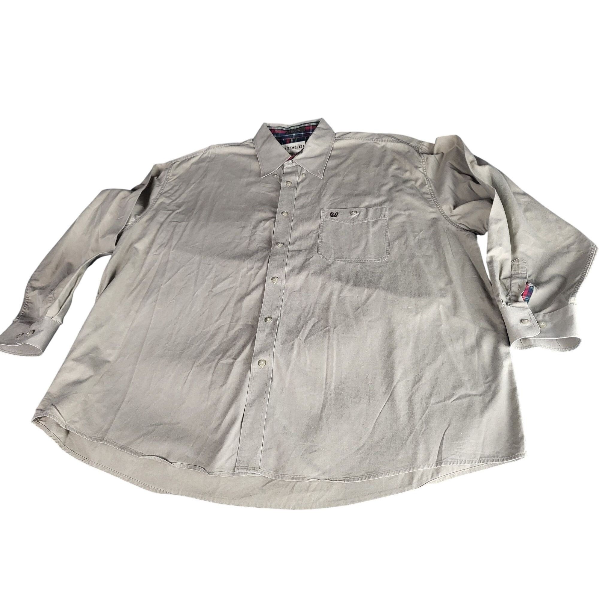 Cody James Cody James Mens 3X Beige Button-Down Western Shirt Canvas Co Size US XXL / EU 58 / 5 - 2 Thumbnail
