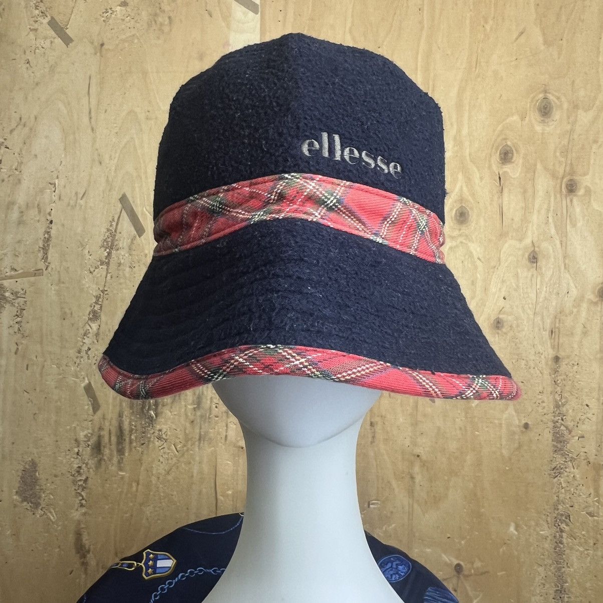 Ellesse × Vintage Hat Bucket Ellesse Fleece Size ONE SIZE - 7 Thumbnail