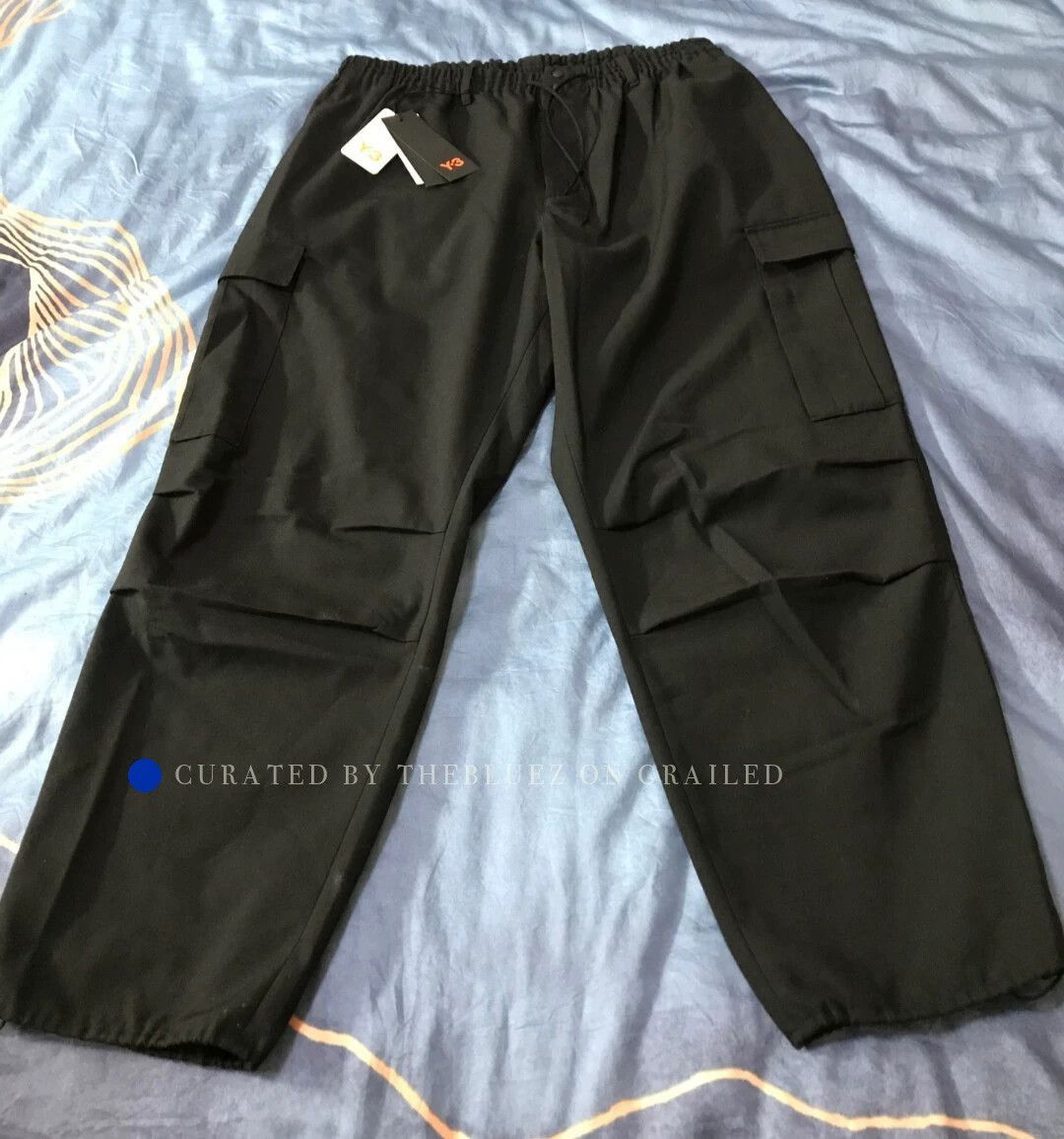 Y-3 Slim-Fit Cargo Pants in Black Size US 34 / EU 50 - 1 Thumbnail
