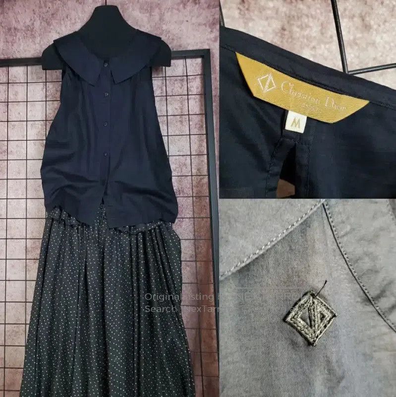 Dior Dior Summer Navy Blue Sleeveless Cotton Top . Size M / US 6-8 / IT 42-44 - 1 Thumbnail