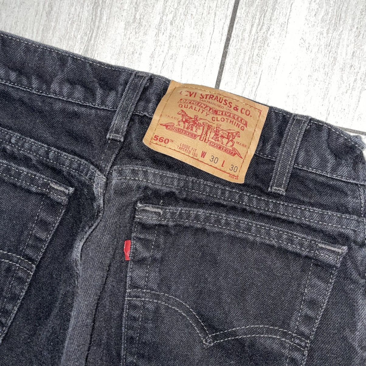 Levi's Vintage Clothing Levi’s Vintage Made In USA 560 Black Denim Size US 30 / EU 46 - 2 Thumbnail