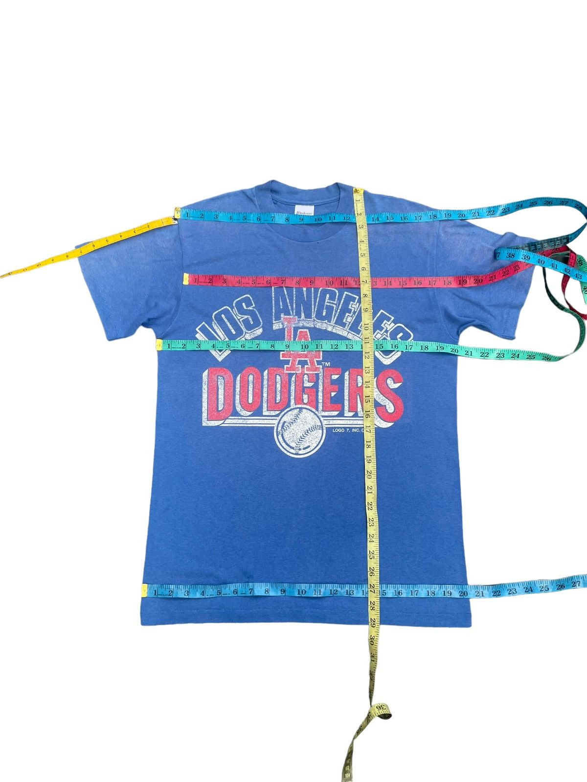 Logo 7 Vintage LA Dodgers Faded Tshirt Size US M / EU 48-50 / 2 - 12 Thumbnail
