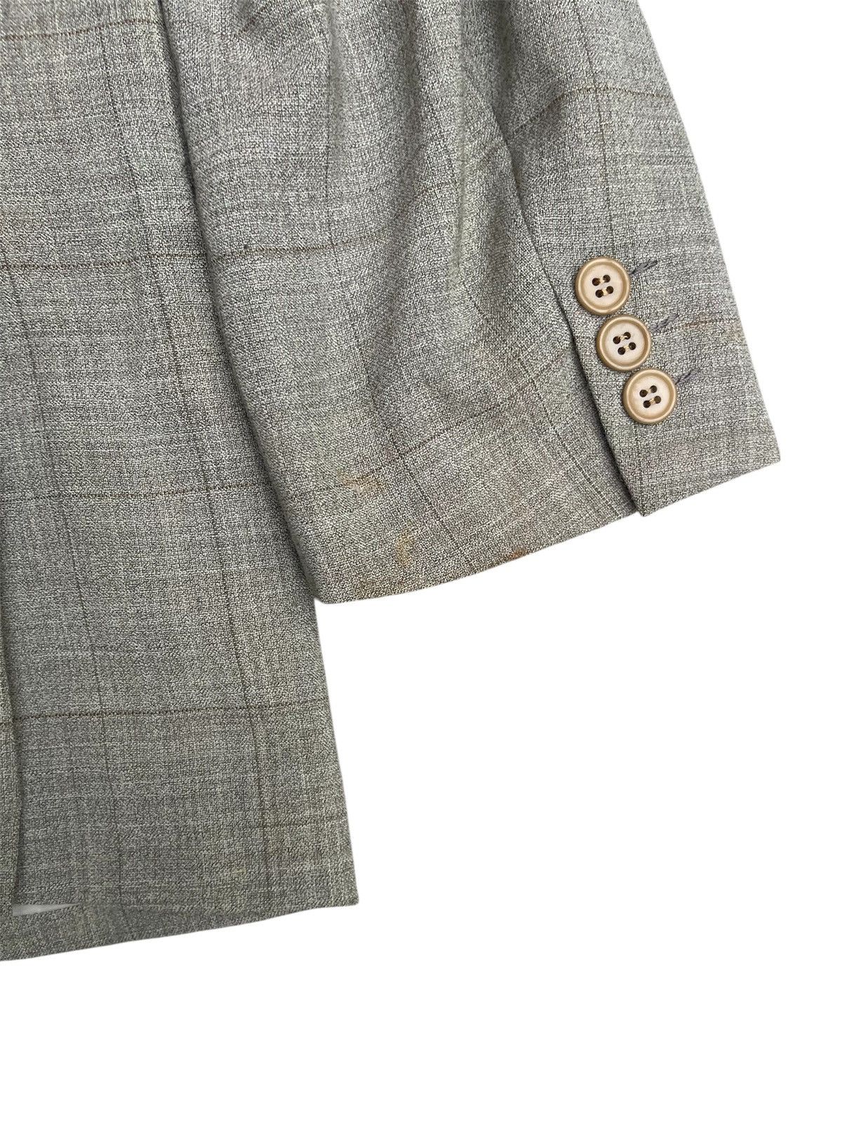 Yves Saint Laurent Yves Saint Laurent Diffusion Hommes Blazer Subtle Gray Plaid Size US M / EU 48-50 / 2 - 4 Thumbnail