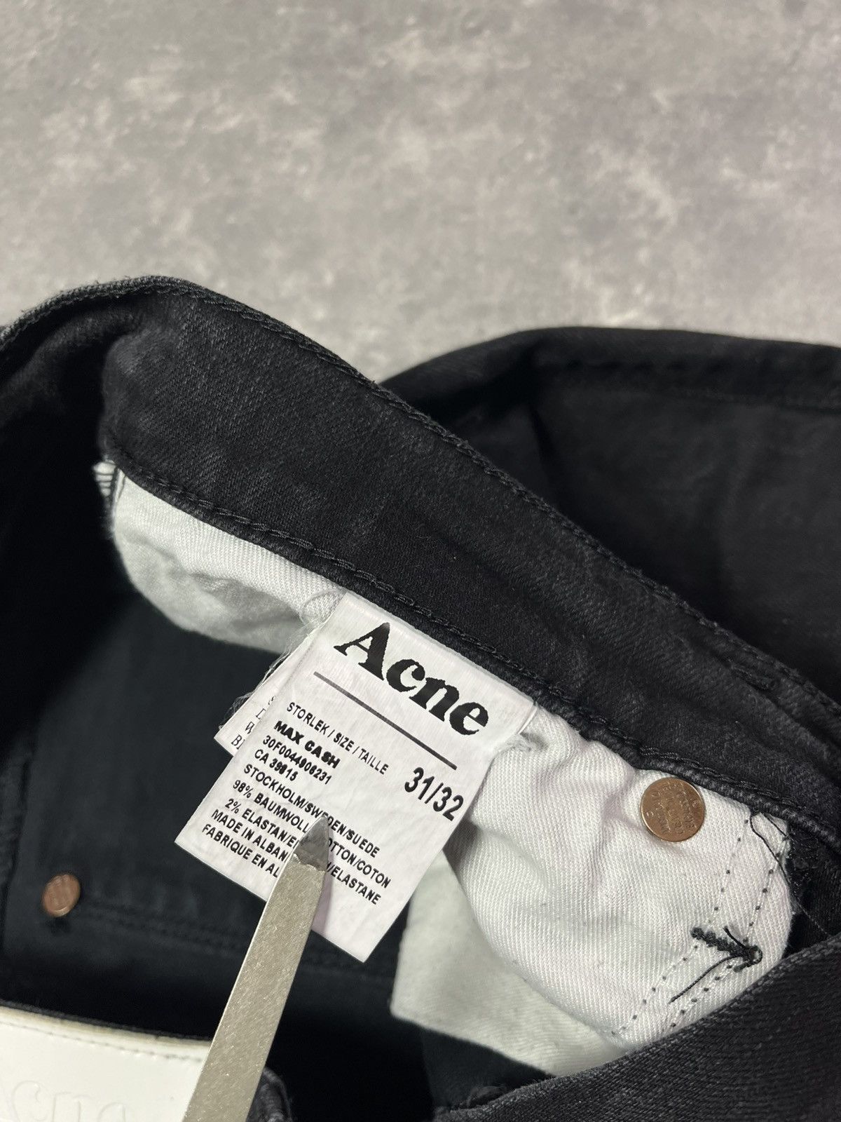 Acne Studios Acne Studios Max Cash Slim Skinny Denim Jeans 31/32 Size US 31 - 8 Thumbnail