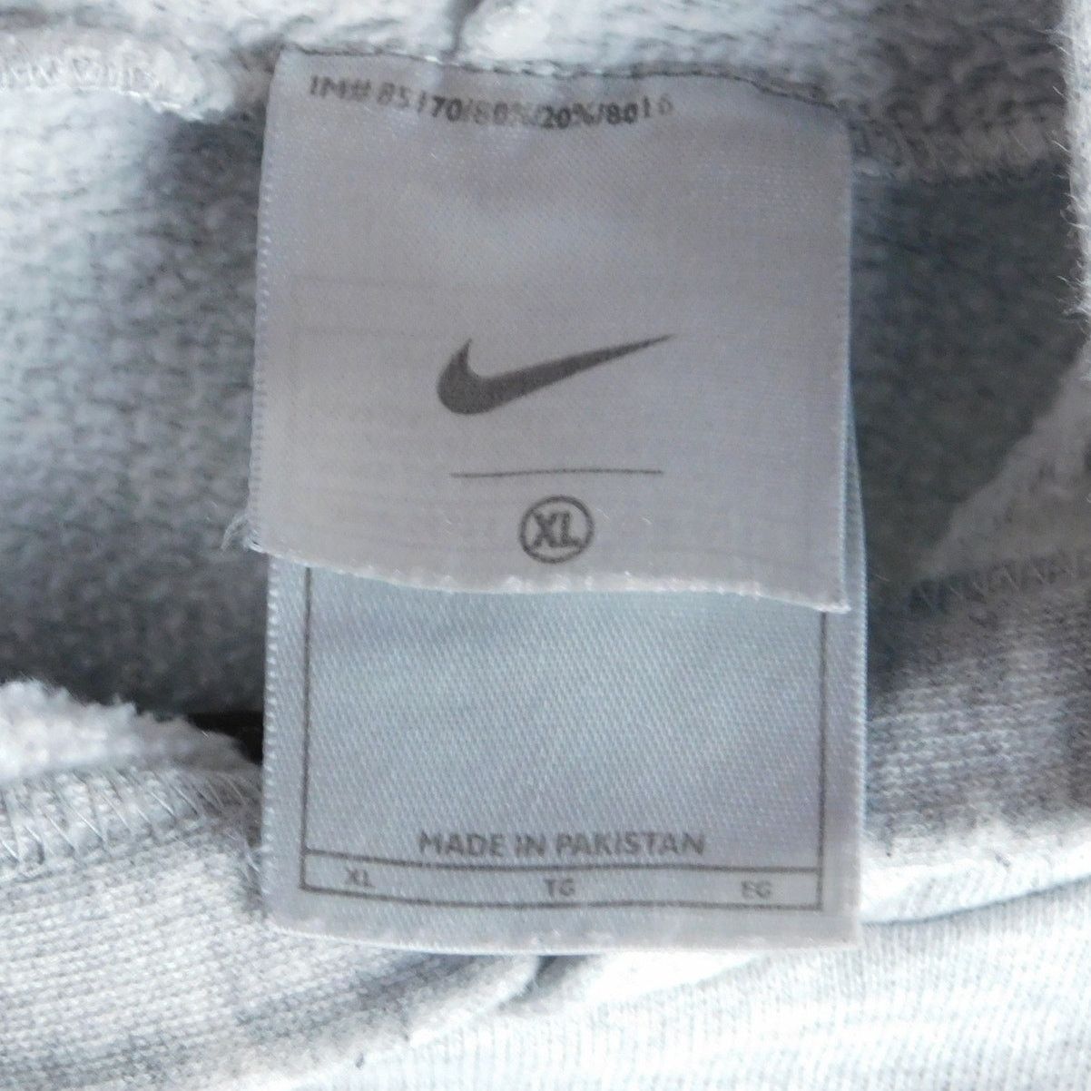 Nike Y2K Nike Hoodie XL Silver Tag Box Logo Sleeve Print Gray Size US XL / EU 56 / 4 - 3 Thumbnail