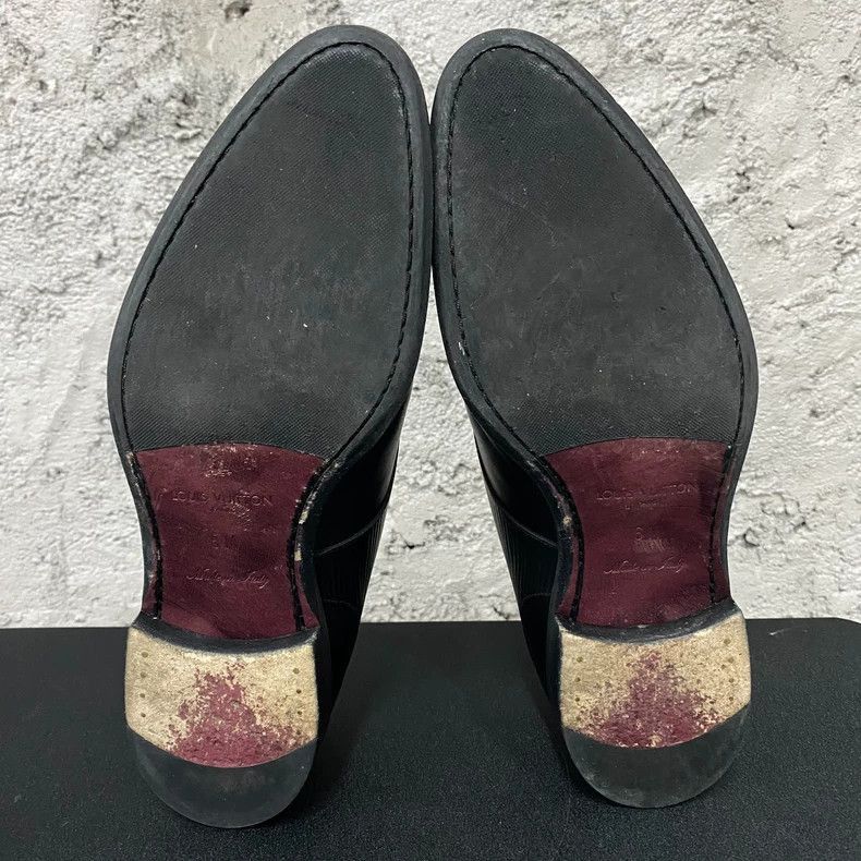 Louis Vuitton louis vuitton black leather shoes-2507 Size US 6 / EU 39 - 7 Thumbnail