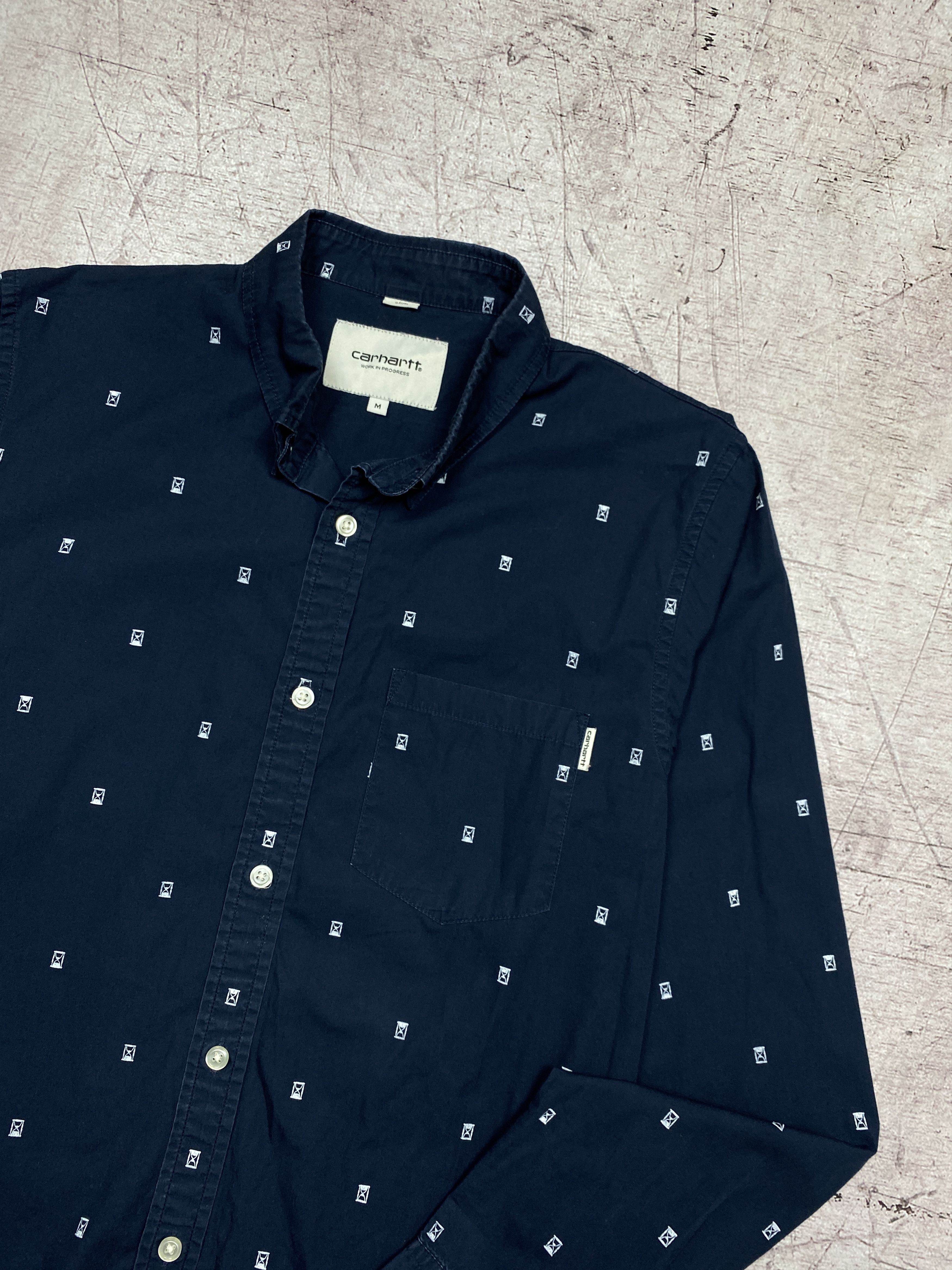 Carhartt Carhartt WIP Mens Sandclock Long Sleeve Shirt Y2K Size US M / EU 48-50 / 2 - 2 Thumbnail