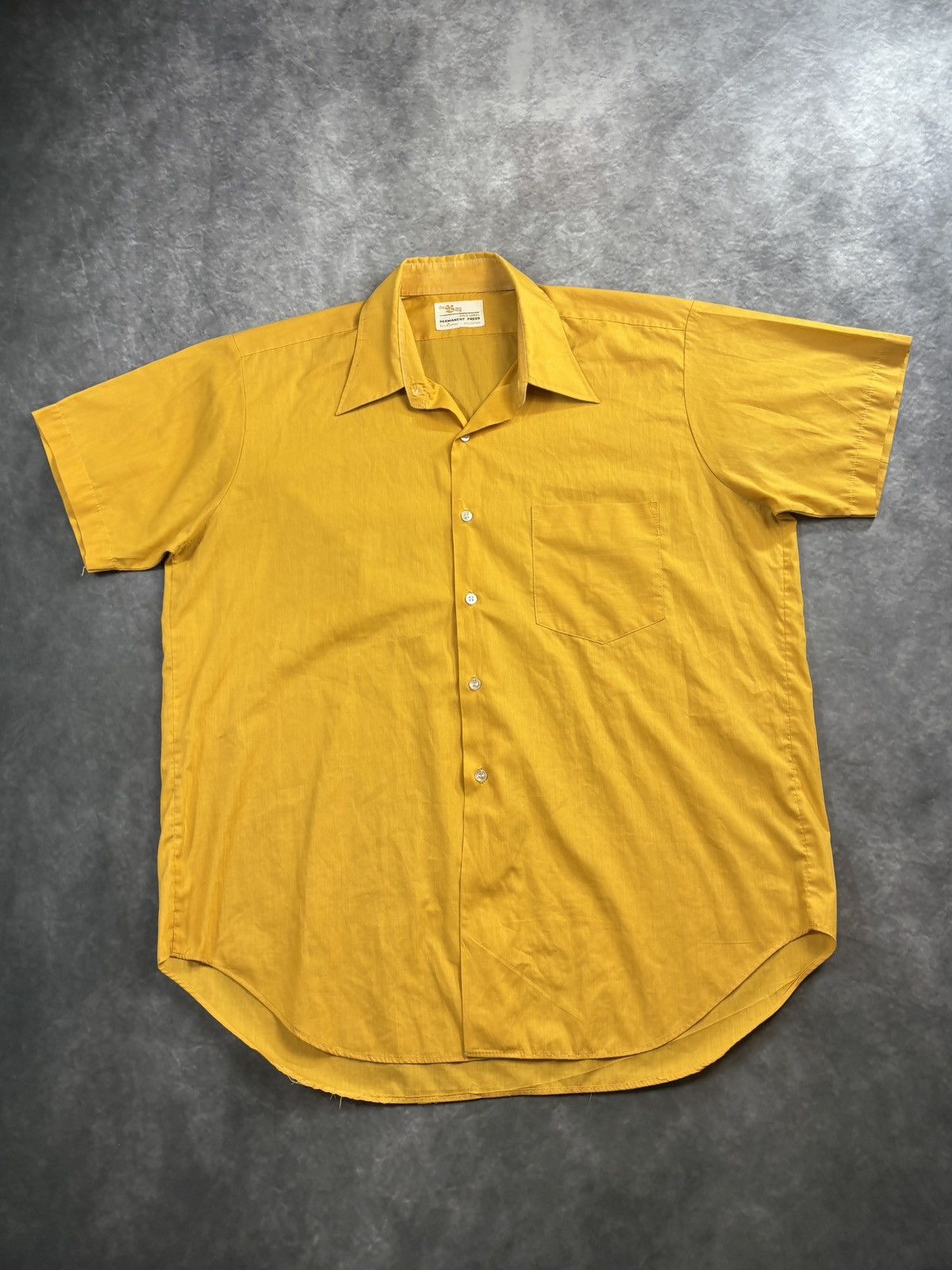 Vintage 1970s Vintage Shortsleeve Shirt Summer Perma Press The Bay M Size US M / EU 48-50 / 2 - 2 Thumbnail
