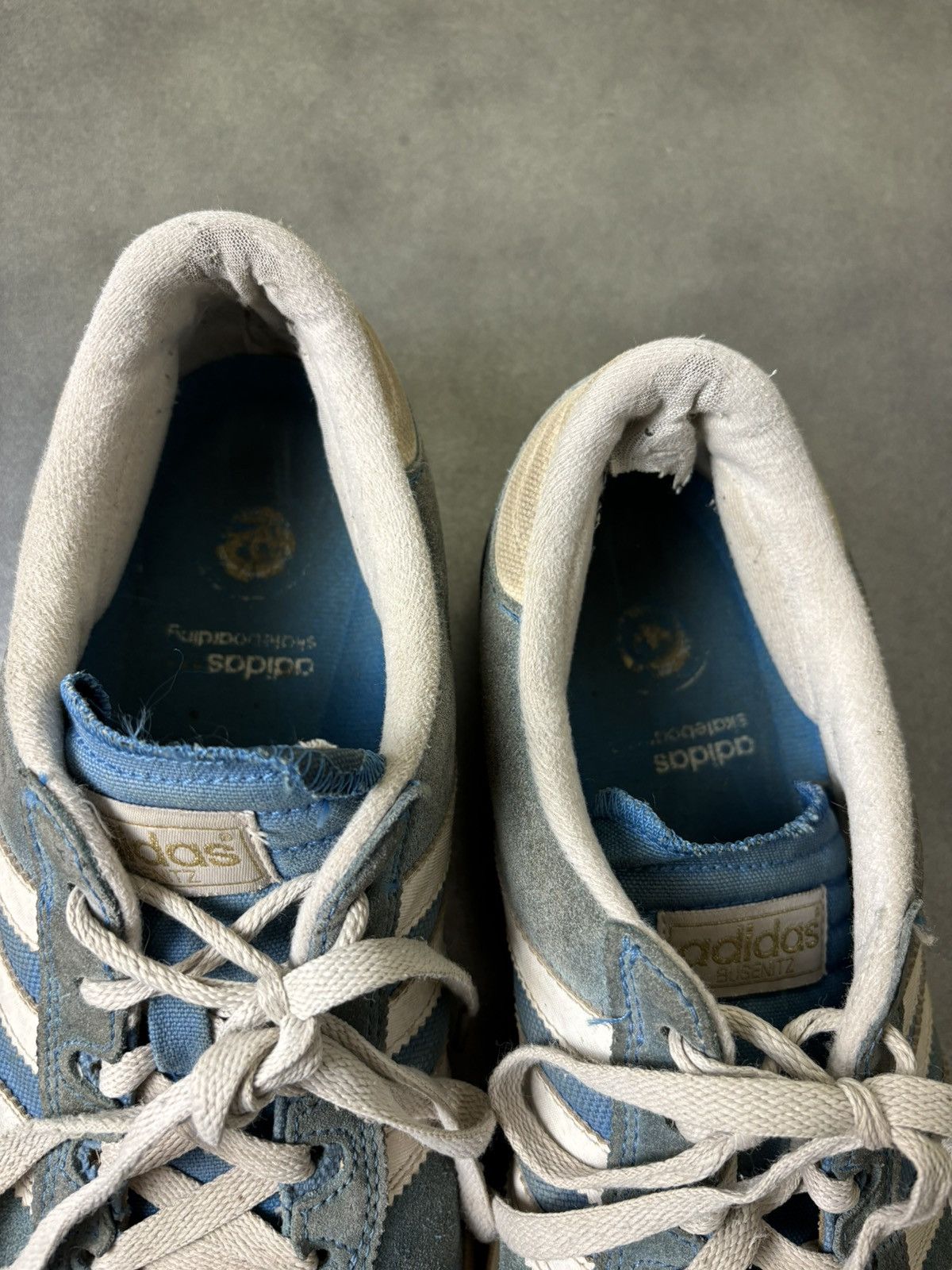 Adidas × Vintage Adidas Skateboarding Busenitz Vulc Bluebird Gum Sole Suede Size US 10.5 / EU 43-44 - 13 Thumbnail