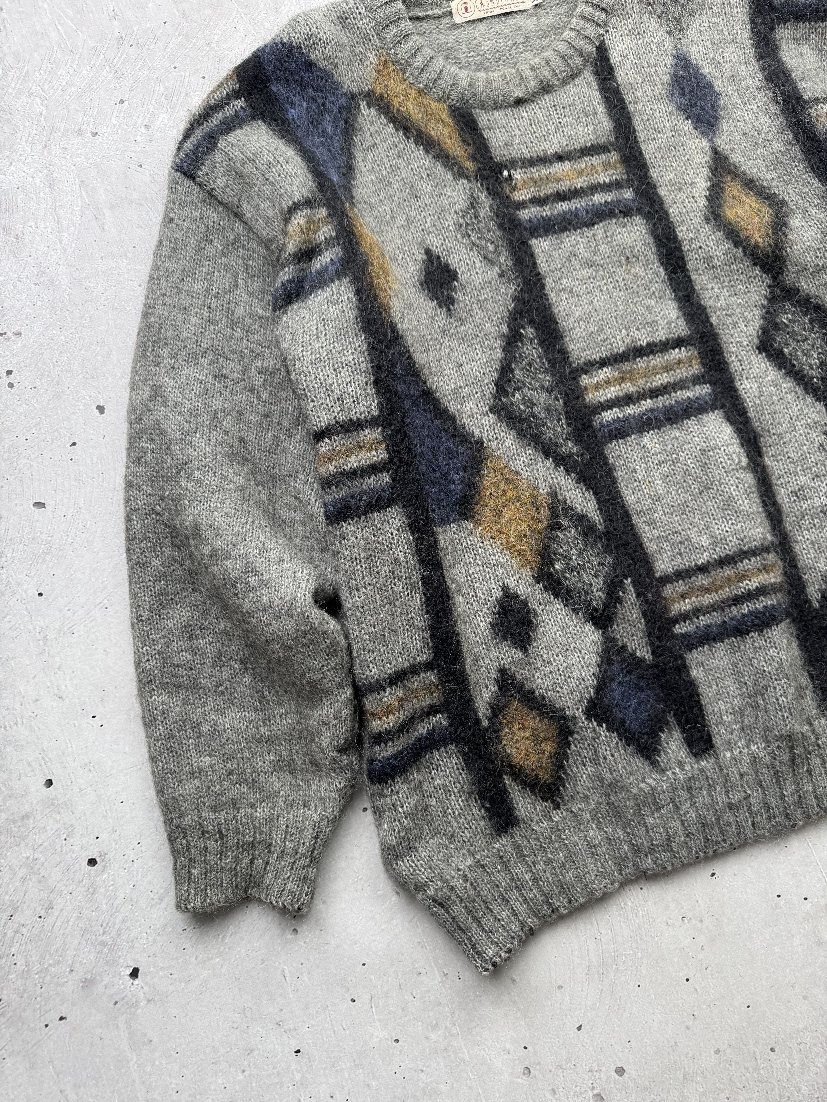 Vintage Casablanca Vintage Mohair Distressed Sweater Size US XL / EU 56 / 4 - 2 Thumbnail