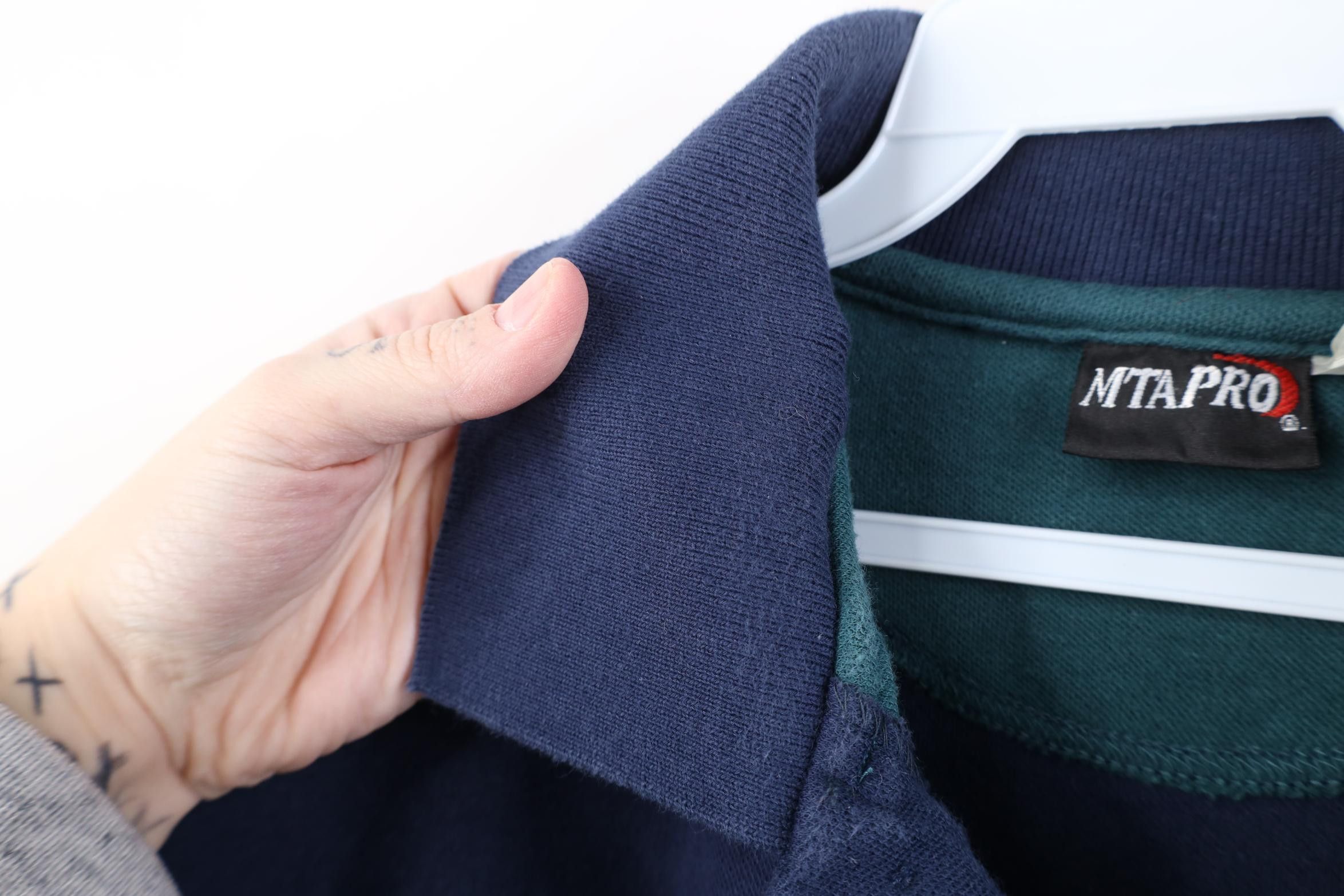 Vintage Vintage 90s Streetwear Heavyweight Long Sleeve Polo Shirt Size US XL / EU 56 / 4 - 9 Thumbnail