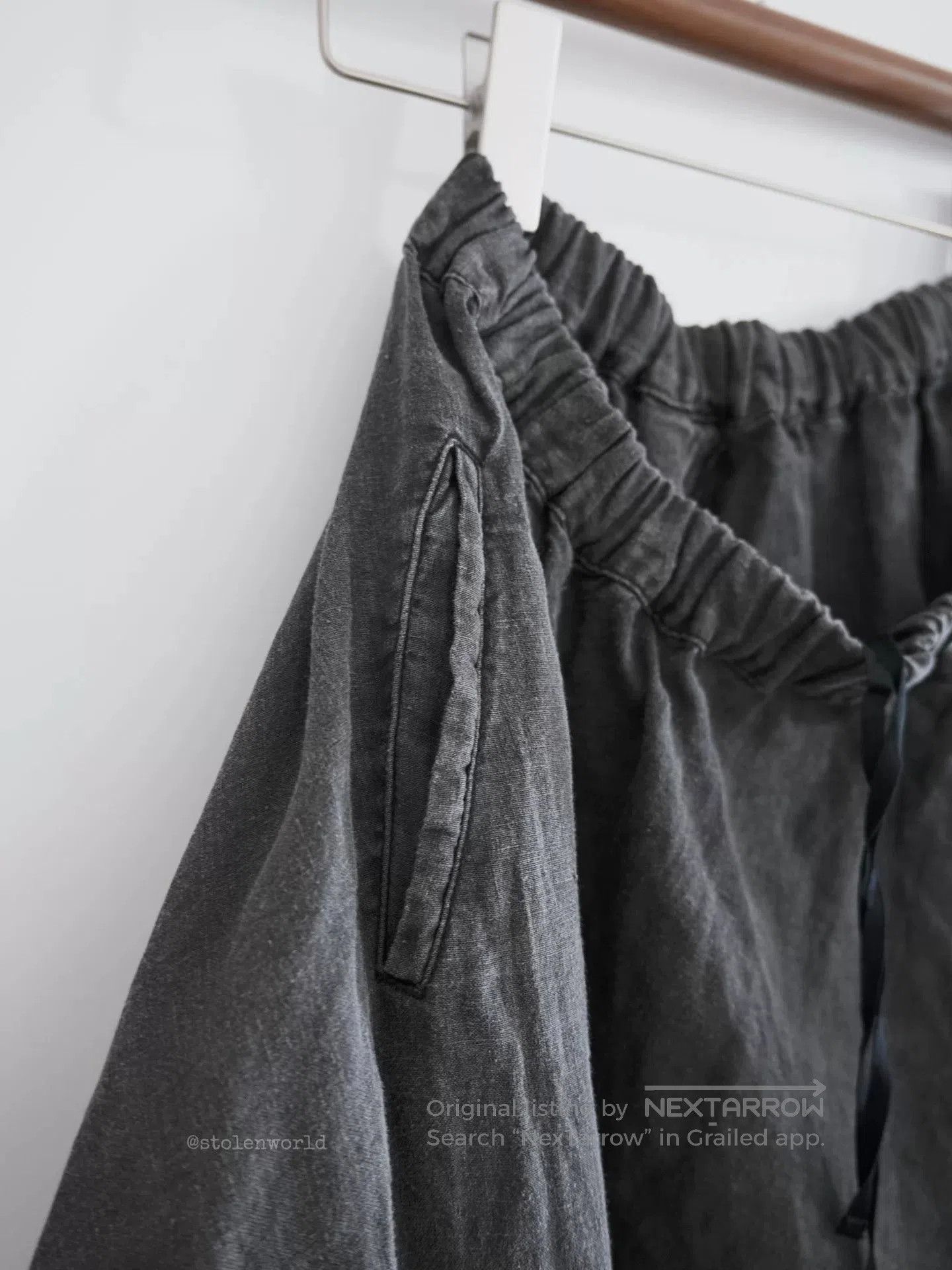 Y's Y's Yokohama Mud Dyed Linen Skirt. Size 26" / US 2 / IT 38 - 6 Thumbnail