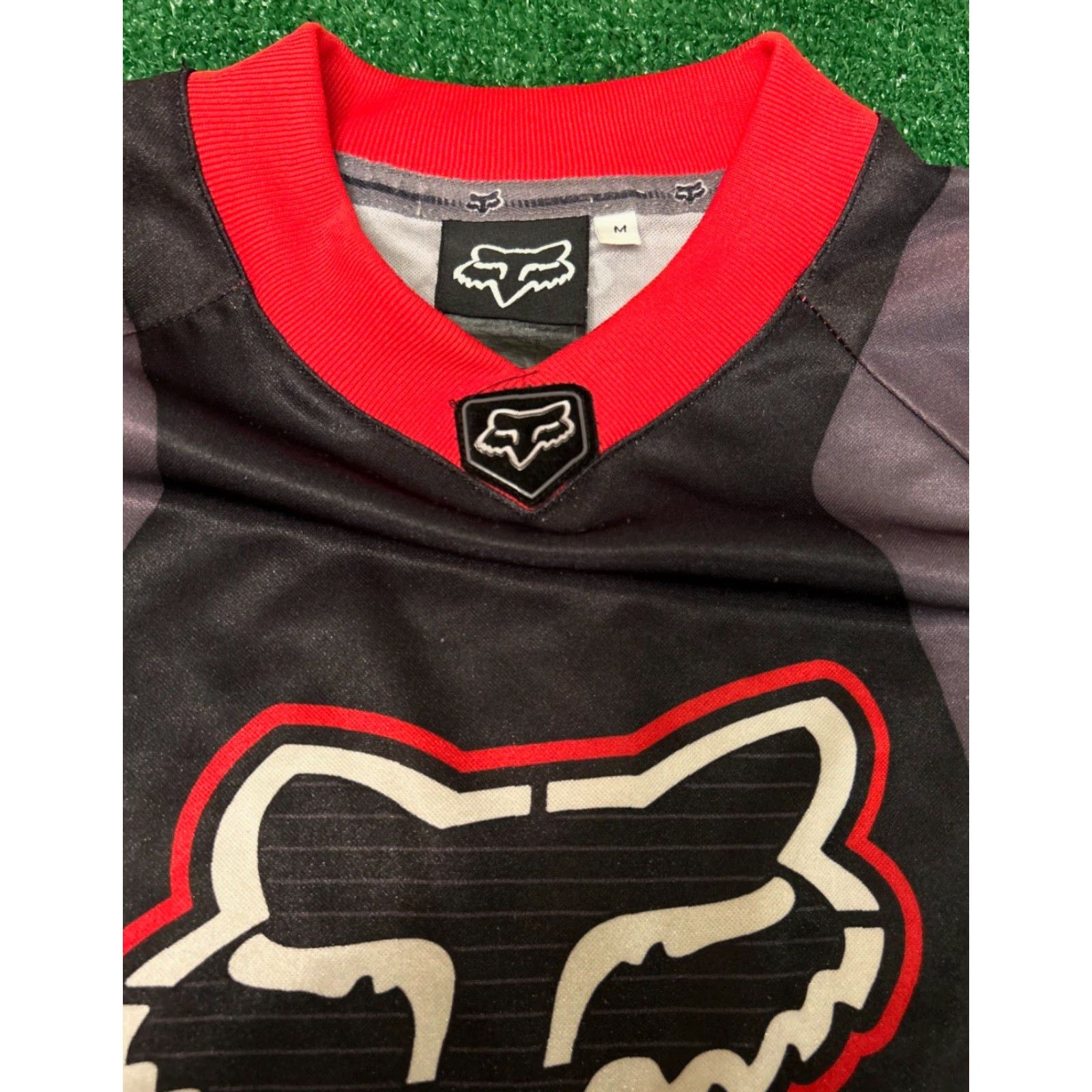 Vintage VINTAGE Fox Motocross Jersey Mens Long Sleeve M Red 90s Y2K Vintage Punk Grunge Hip Hop Sports BMX Football 90s Fox Racing Clothing Mens Medium VTG Size US M / EU 48-50 / 2 - 3 Thumbnail