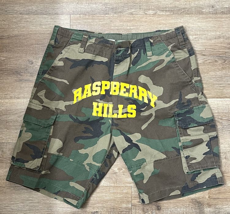 Streetwear Raspberry Hills RH Camo Fatigue Shorts | Grailed