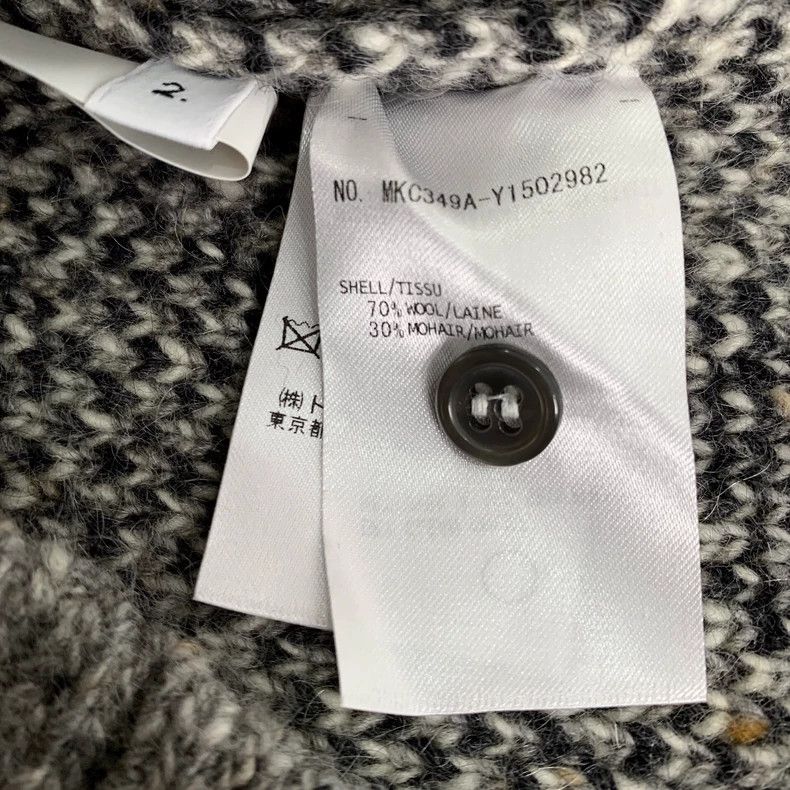Thom Browne Thom Browne Gray logo jacquad V-neck single-breasted wool k Size US M / EU 48-50 / 2 - 7 Thumbnail