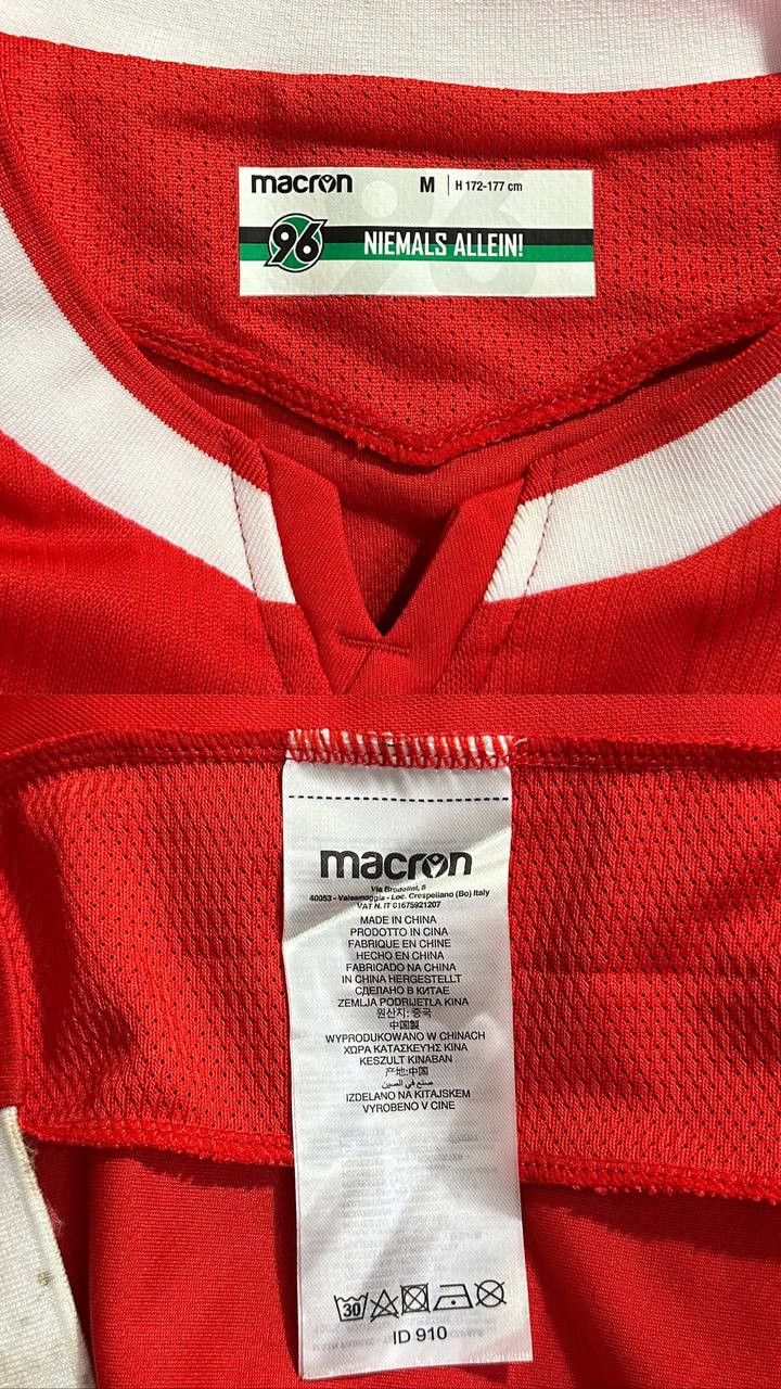 Macron Hannover 96 2020 - 2021 Home Macron football shirt jersey Size US M / EU 48-50 / 2 - 9 Thumbnail