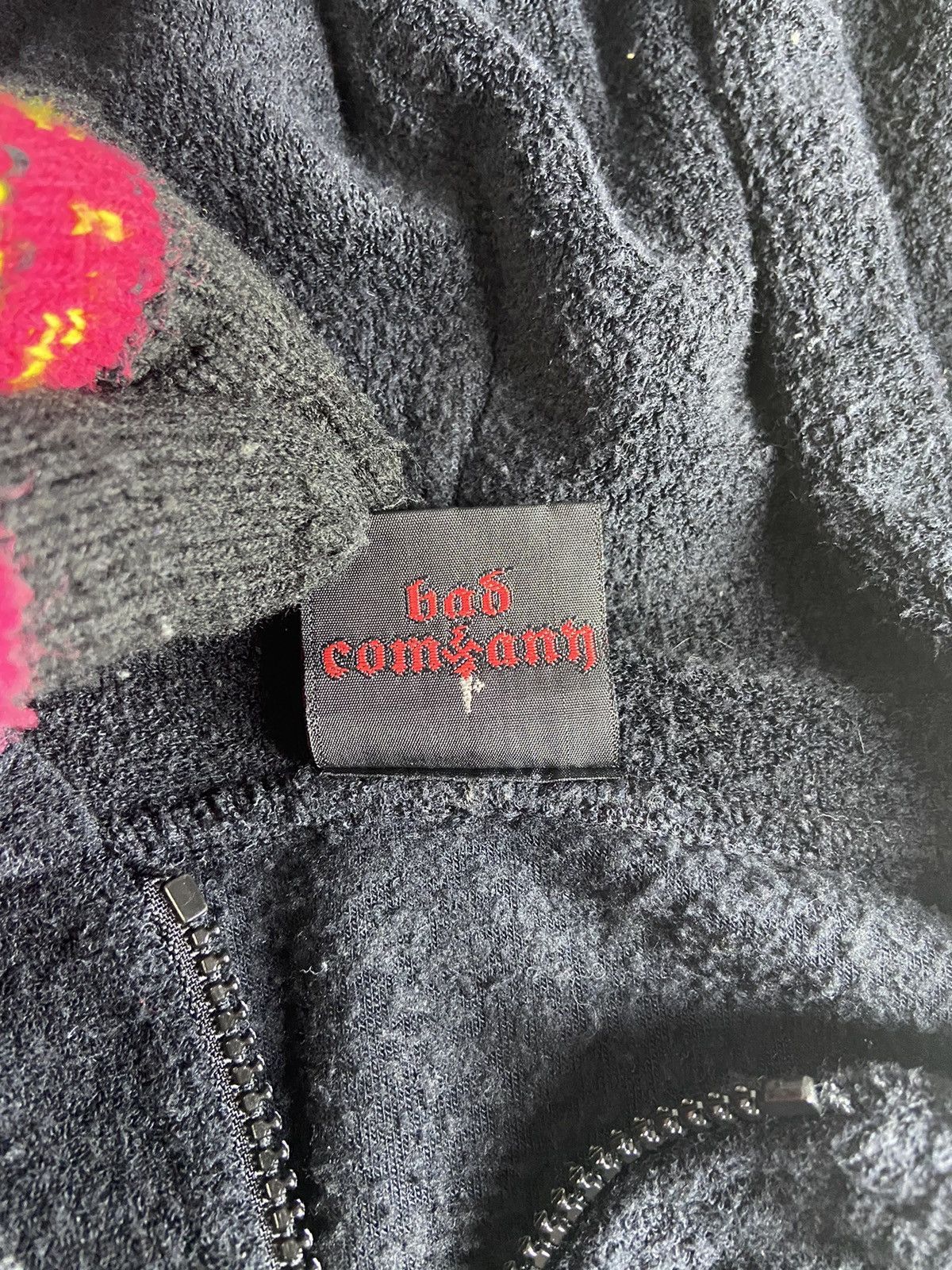 Japanese Brand × Vintage BAD COMPANY LEOPARD STRIPE FLEECE SWEATER HOODIE Size US L / EU 52-54 / 3 - 12 Thumbnail