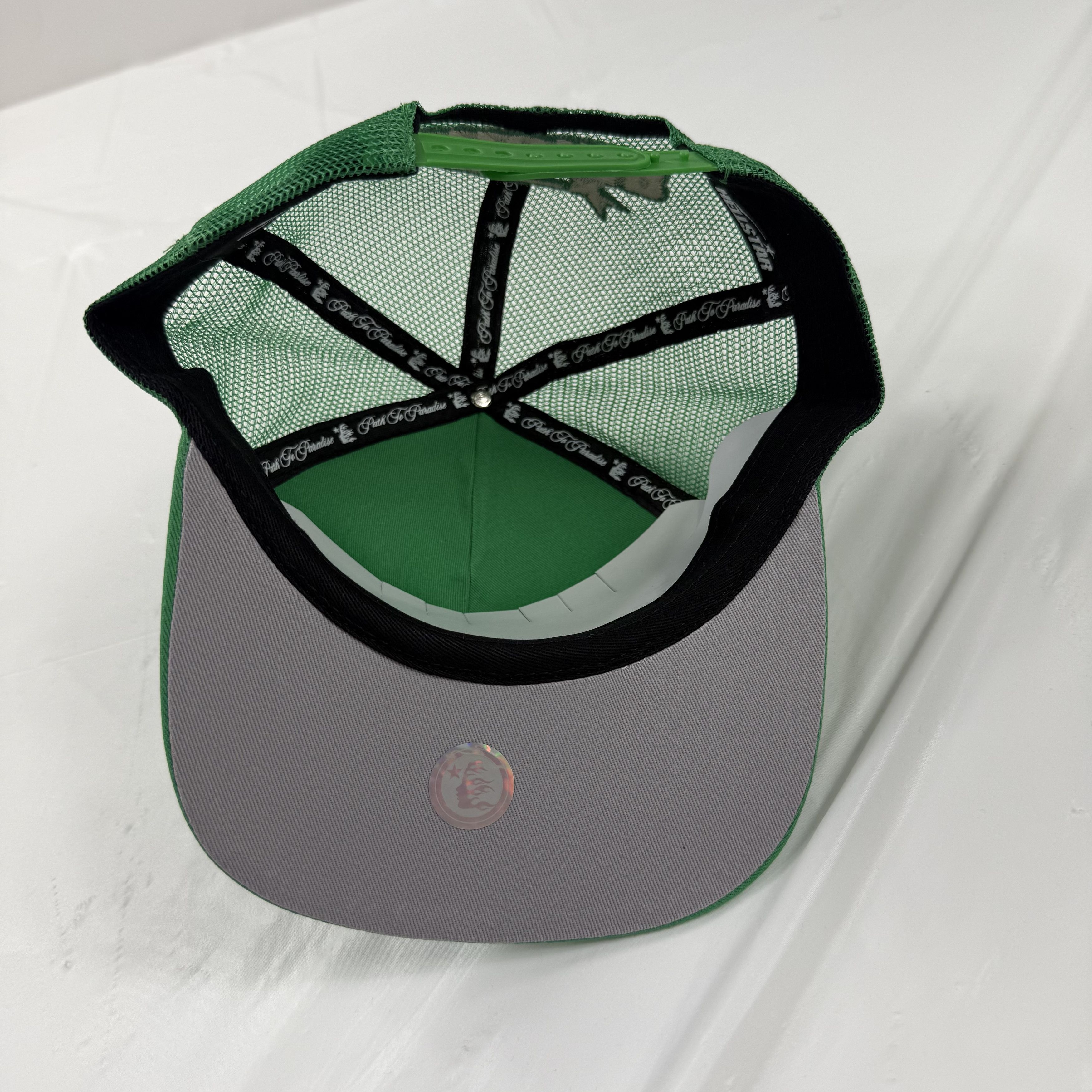 HELLSTAR Hellstar Green Silver Flame Star Snapback Path To Paradise Size ONE SIZE - 7 Thumbnail