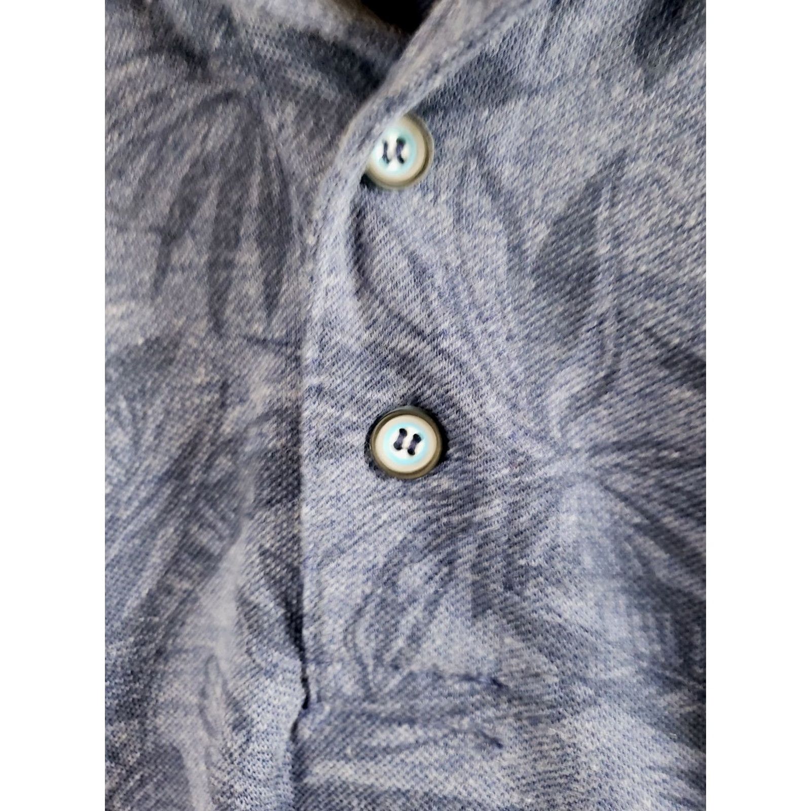 Vintage TNG THE NEXT GENERATION GOLF POLO SHIRT MENS L BLUE FOILAGE PATTERN SHORT SLEEVE Size US L / EU 52-54 / 3 - 6 Thumbnail