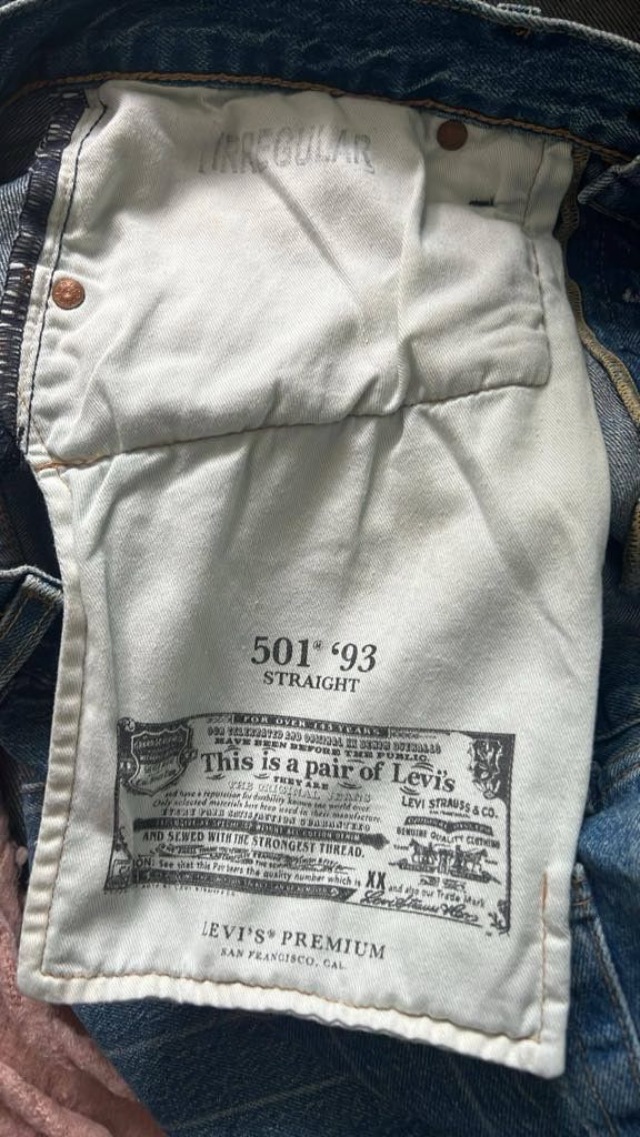 Levi's × Vintage Levi's sample 501 stripe blue eyes jeans Size US 32 / EU 48 - 6 Thumbnail