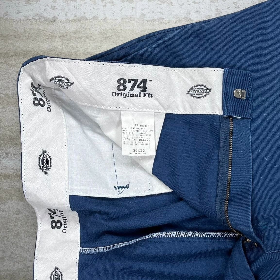 Dickies Vintage 90s Dickies Khakis Pants 36x30 Relaxed Navy Blue Size US 36 / EU 52 - 4 Thumbnail