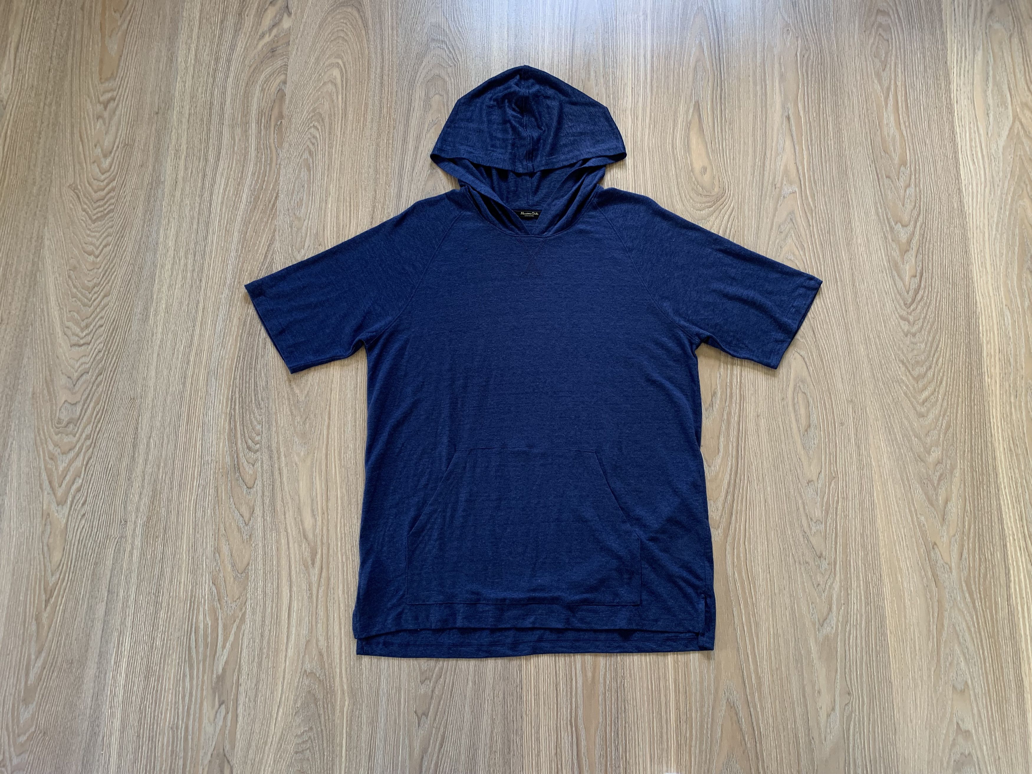 Massimo Dutti Linen T-Shirt With Hood