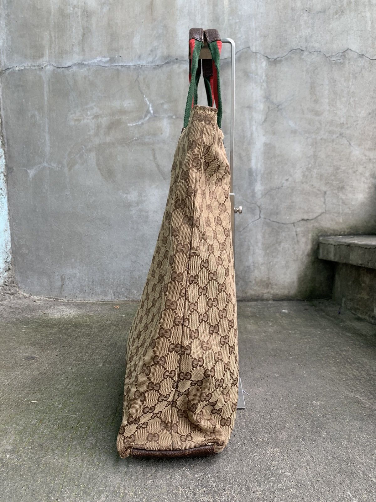 Gucci GG Canvass Web Handle Tote Bag Size ONE SIZE - 6 Thumbnail