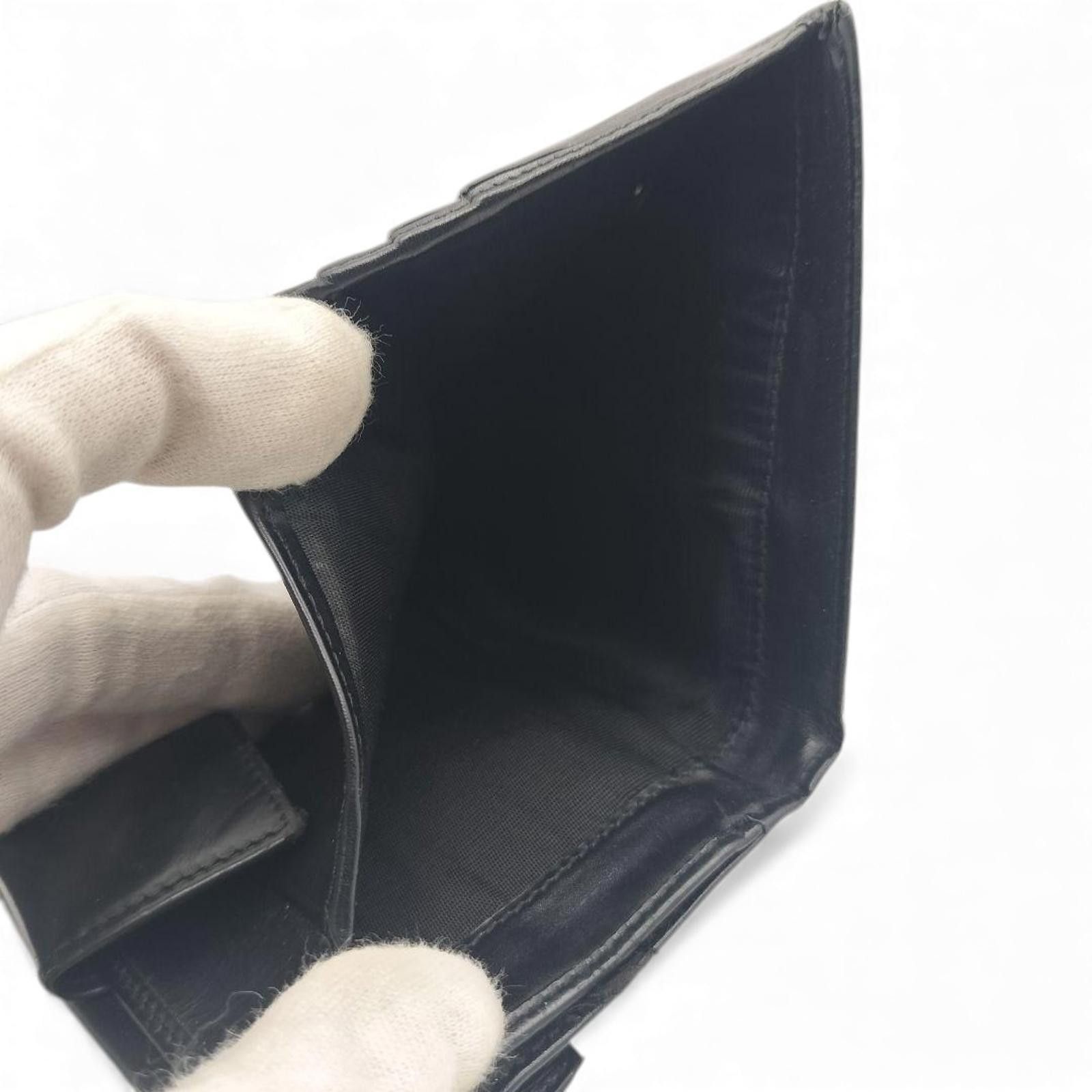 Prada Prada - Black Leather Wallet Size ONE SIZE - 9 Thumbnail