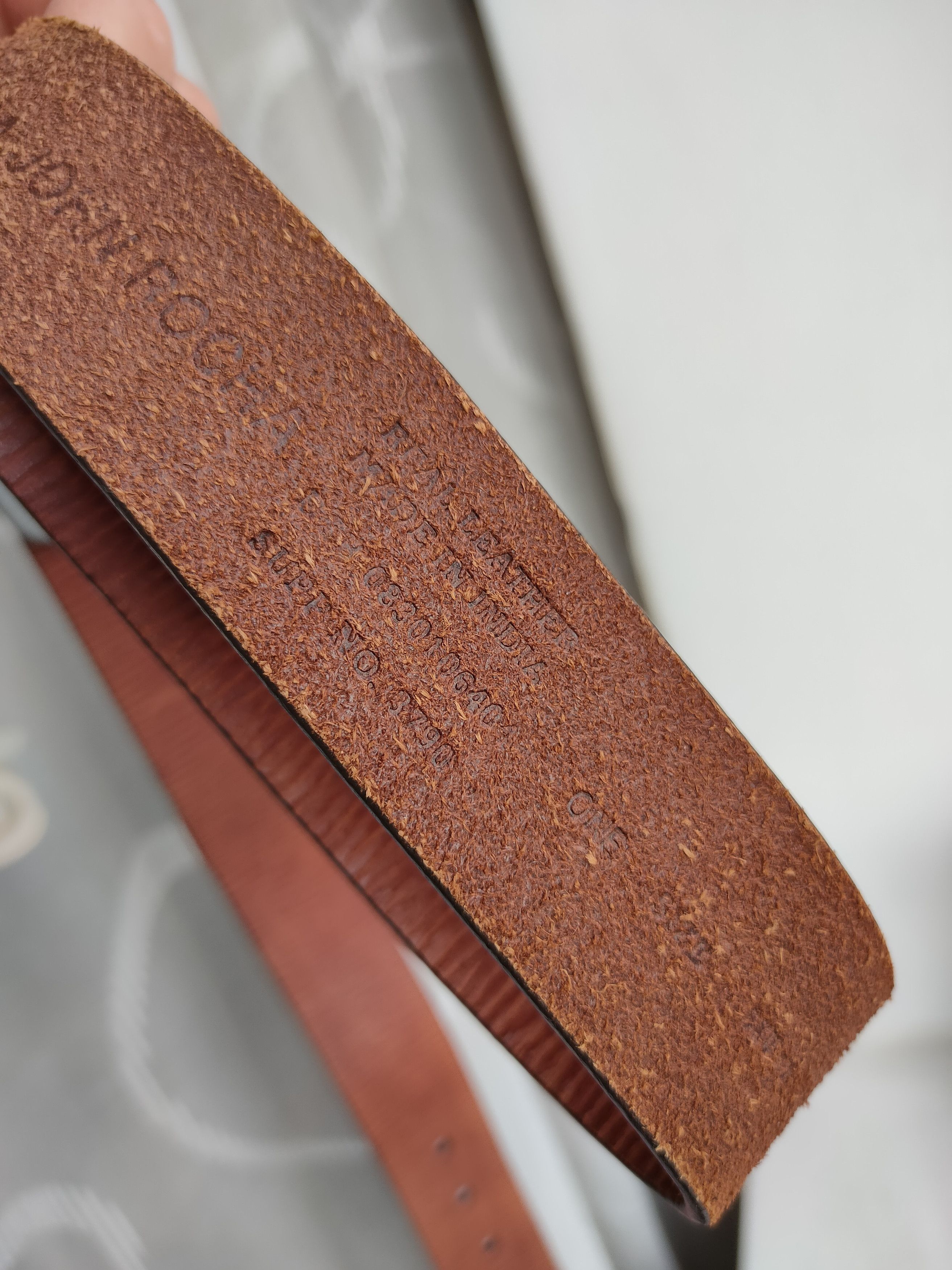 Genuine Leather Rocha John Rocha Leather Belt RJR Genuine Leather Belt Size ONE SIZE - 5 Thumbnail