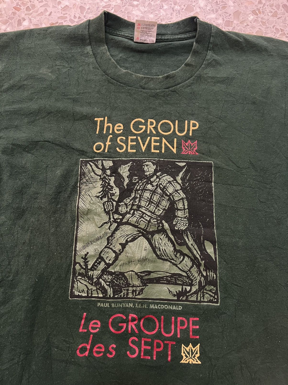 image of Vintage The Group Of Seven Art Canada 1990S in Green, Men's (Size Large)