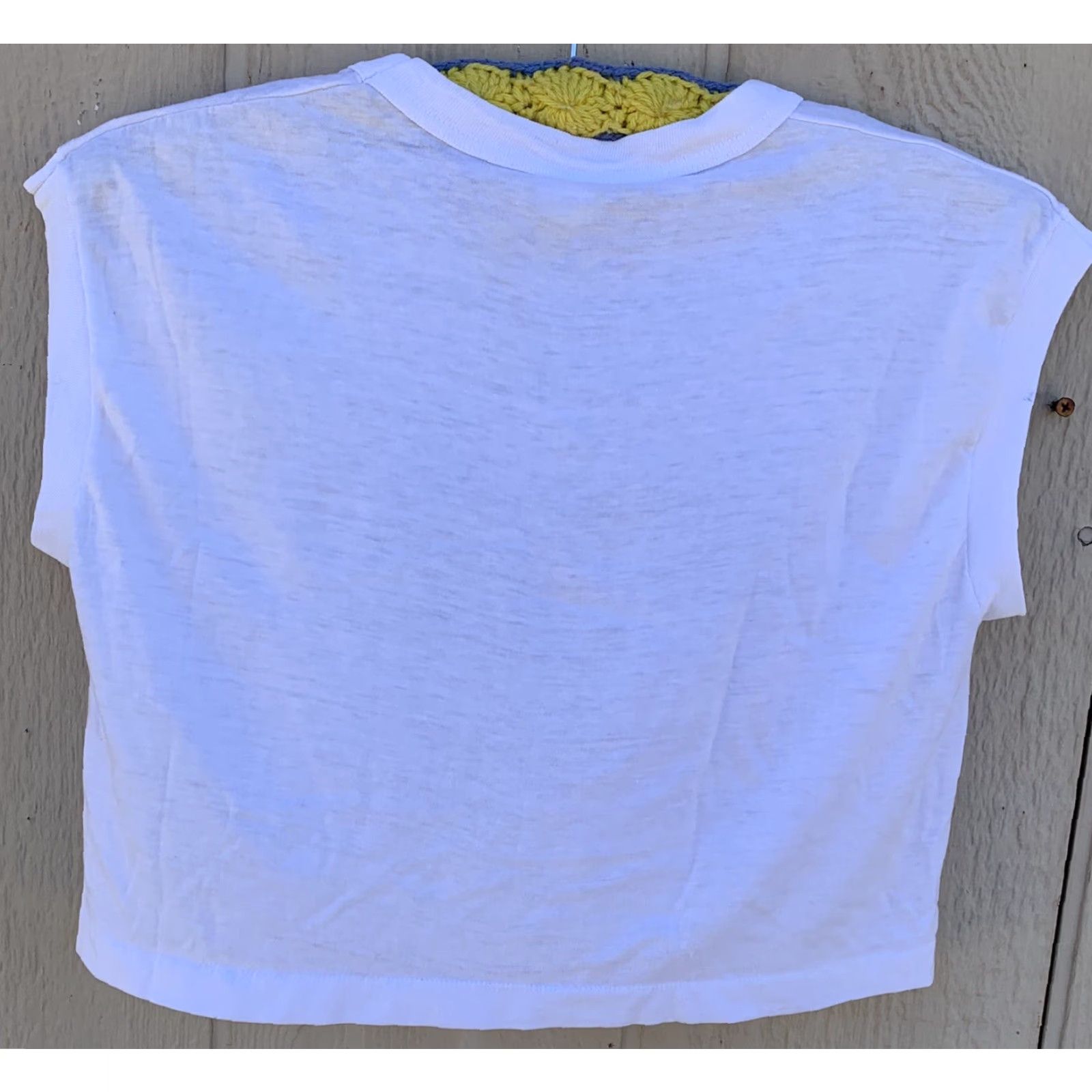 Vintage VINTAGE Unicorn Sleeveless Crop Top Muscle Tee Half Shirt T Shirt L 70s 80s Size L / US 10 / IT 46 - 5 Thumbnail
