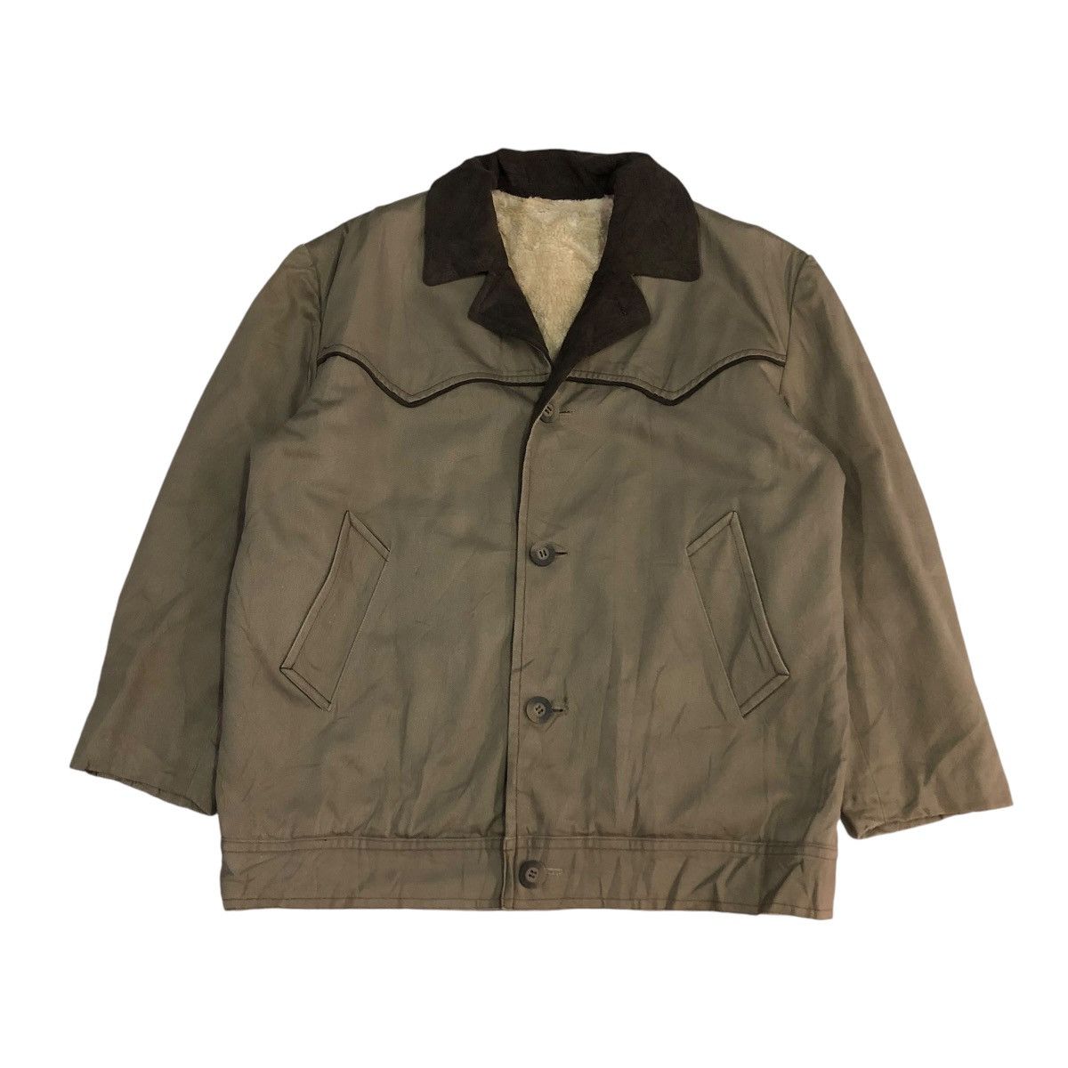 45rpm 🔥VINTAGE BIKER JACKET SHEARLING BLANKET HARUYUKI OHIA Size US M / EU 48-50 / 2 - 1 Thumbnail
