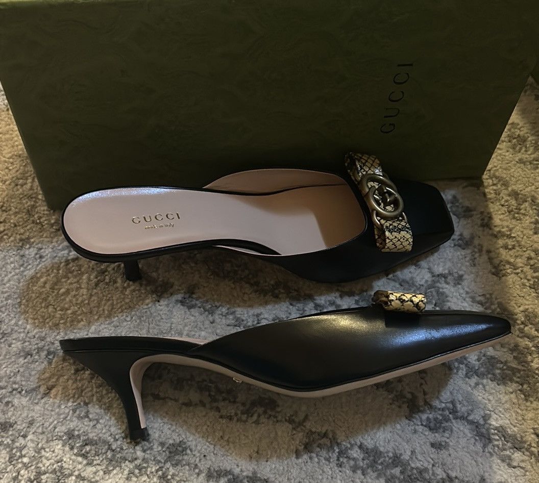 Gucci Gucci Interlocking G Closed Toe Mules size 39.5 Size US 9.5 / IT 39.5 - 3 Thumbnail
