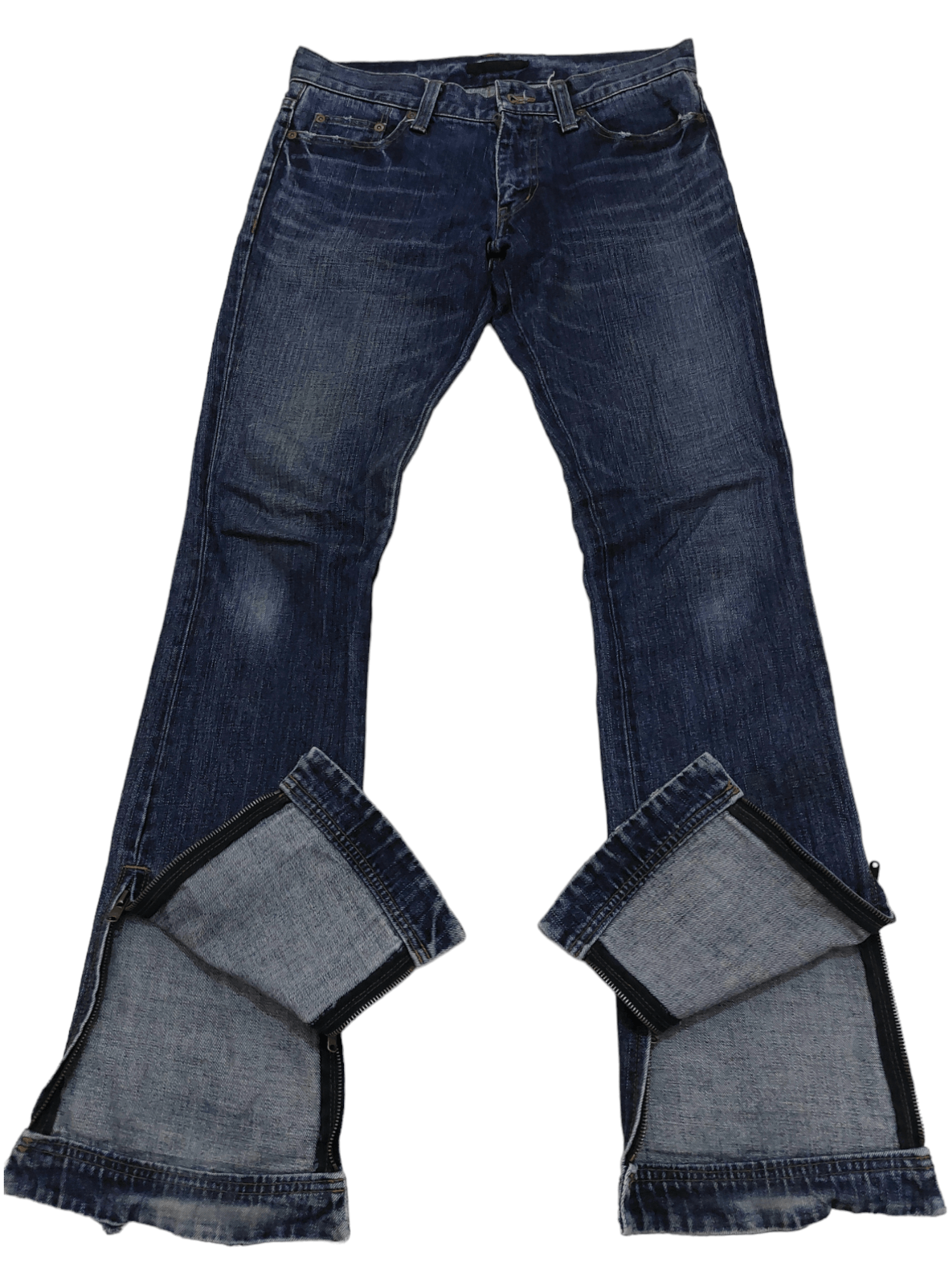 Japanese Brand Flare Jeans Rico Japan Low Rise Boot Cut Zipped Size US 30 / EU 46 - 2 Thumbnail
