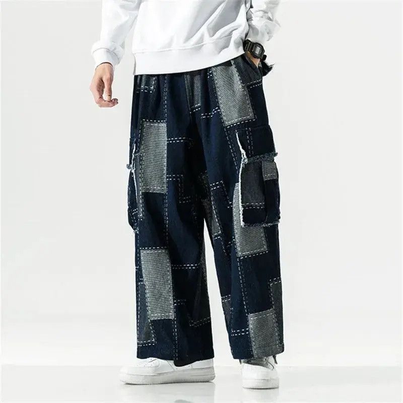 Japanese Brand Cargo patch faded patchwork baggy pants Size US 32 / EU 48 - 5 Thumbnail