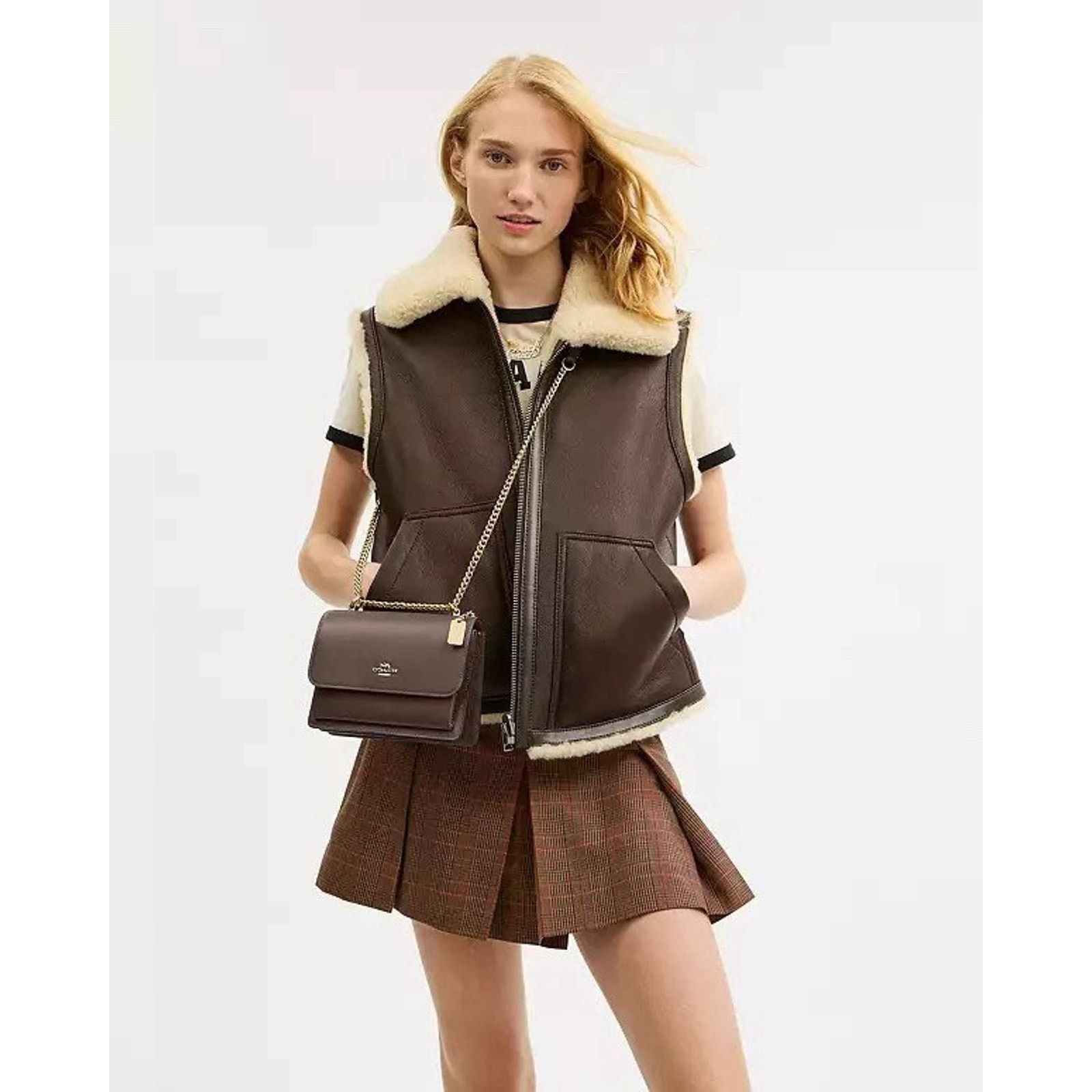 Coach NWT Coach Mini Klare Crossbody Bag CBI23 Dark Stone Leather Size ONE SIZE - 8 Thumbnail