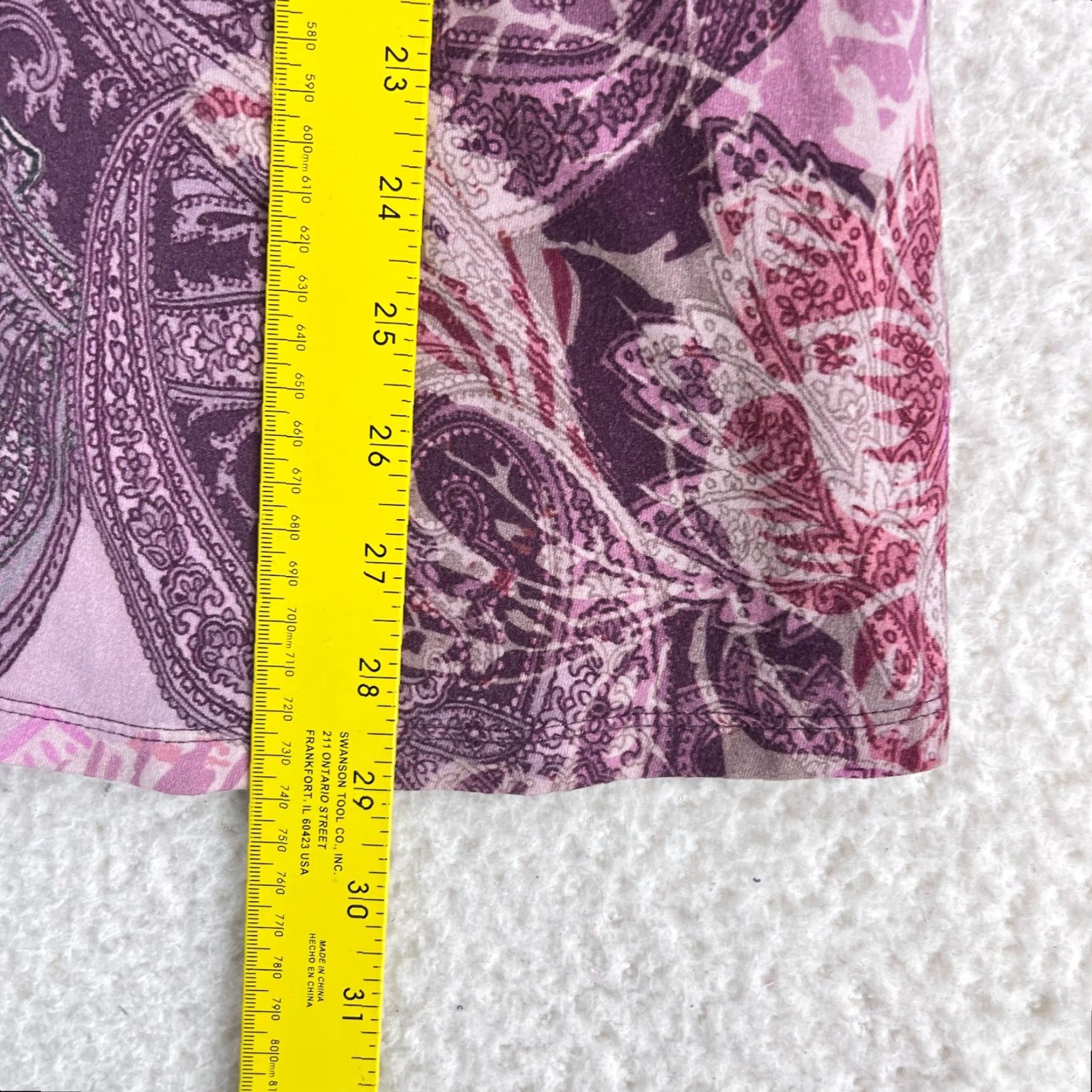 Soft Surroundings Soft Surroundings Seraphina Paisley Button-Up Shirt Womens Medium Purple Size M / US 6-8 / IT 42-44 - 7 Thumbnail