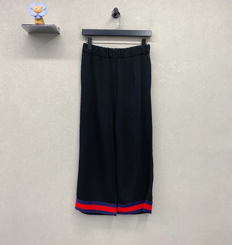 Gucci Gucci Black side striped trousers 2502-Nextarrow Size US 36 / EU 52 - 1 Thumbnail