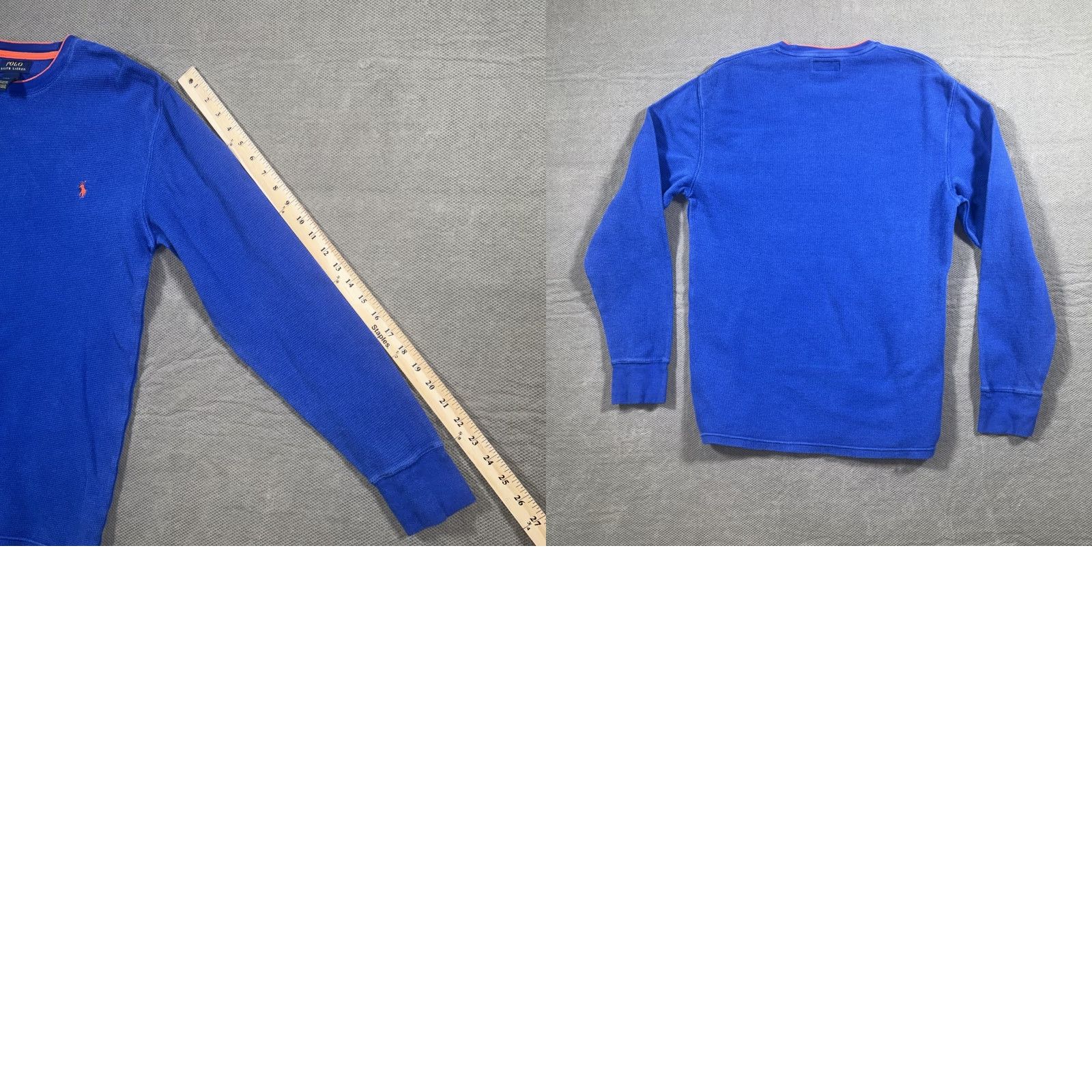 Ralph Lauren Polo Ralph Lauren Blue Thermal Knit Shirt Men’s Large Crest Pony L Size US L / EU 52-54 / 3 - 8 Thumbnail