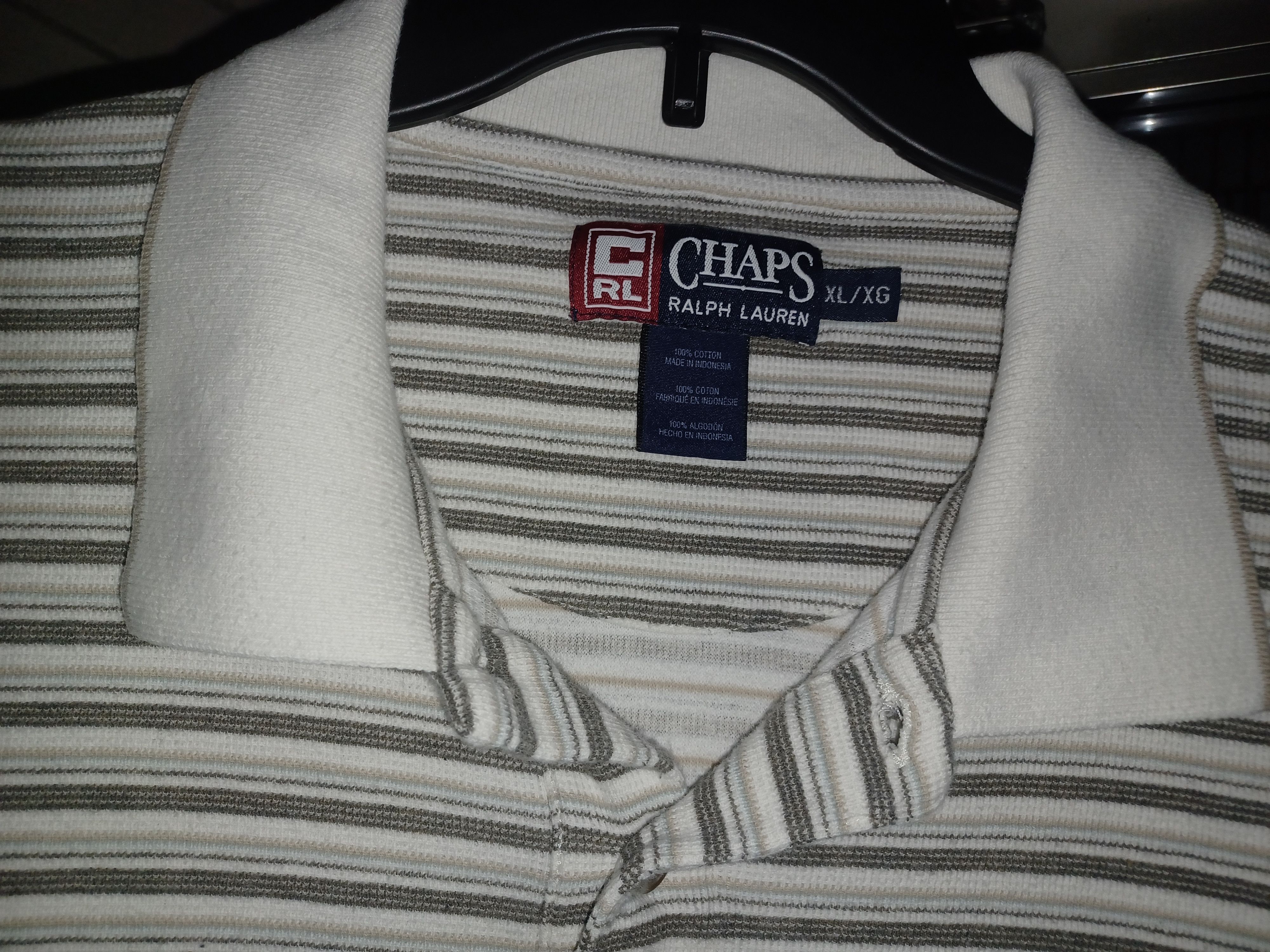Chaps Ralph Lauren Chaps Ralph Lauren Men's Long Sleeve Polo XL Tan Size US XL / EU 56 / 4 - 4 Thumbnail