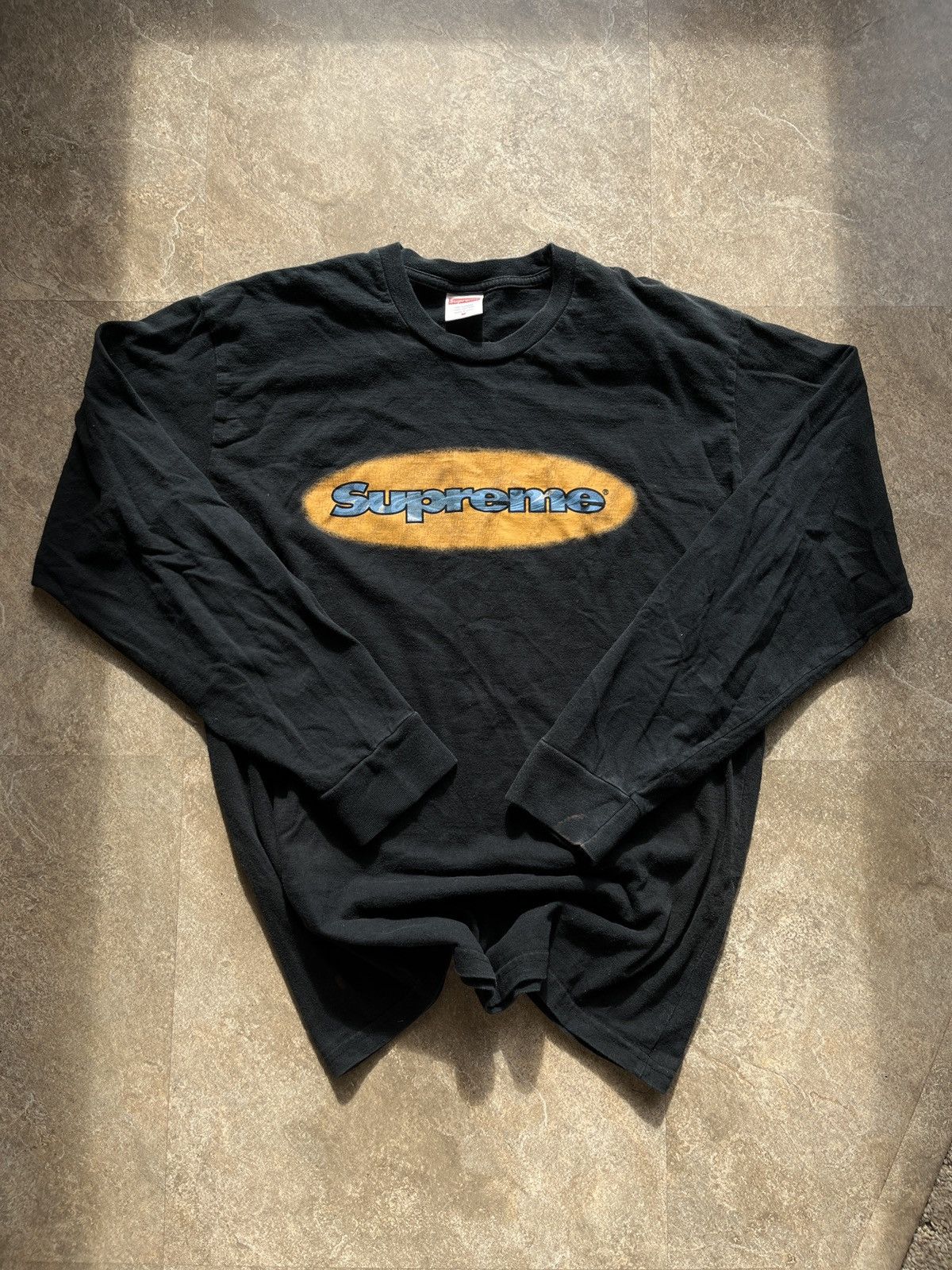 Supreme Supreme Ripple Oval Logo Longsleeve Size US M / EU 48-50 / 2 - 3 Thumbnail