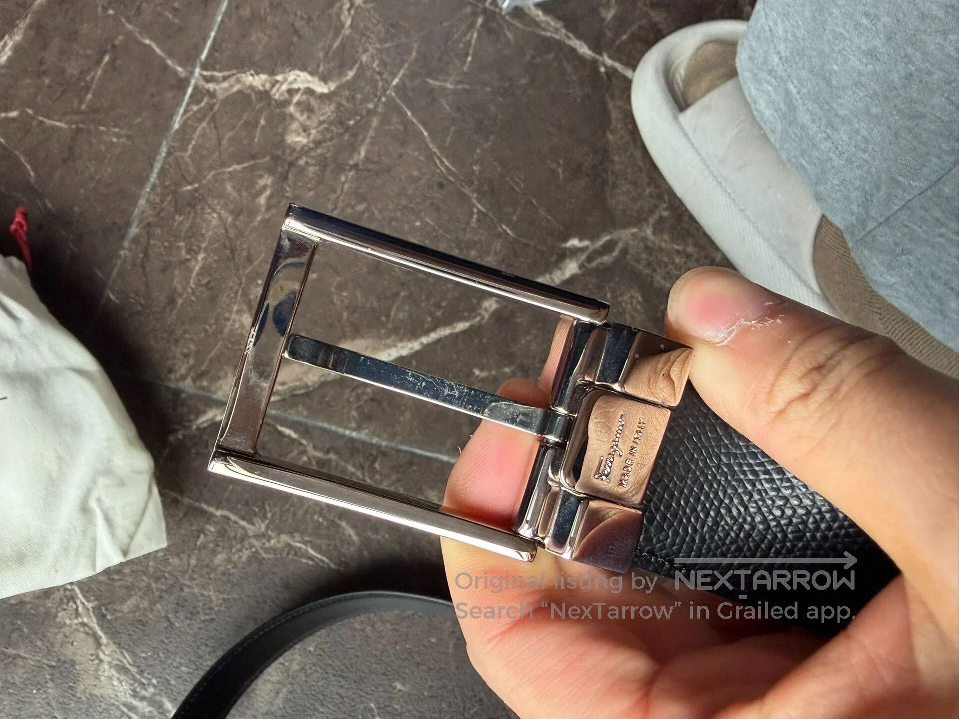 Salvatore Ferragamo Ferragamo Calfskin Belt. Size ONE SIZE - 4 Thumbnail