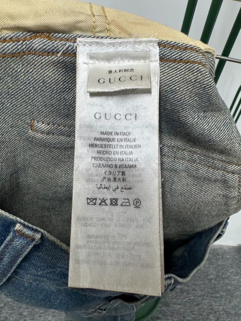 Gucci Gucci Snake pattern floral print zipper straight jeans Size US 32 / EU 48 - 7 Thumbnail