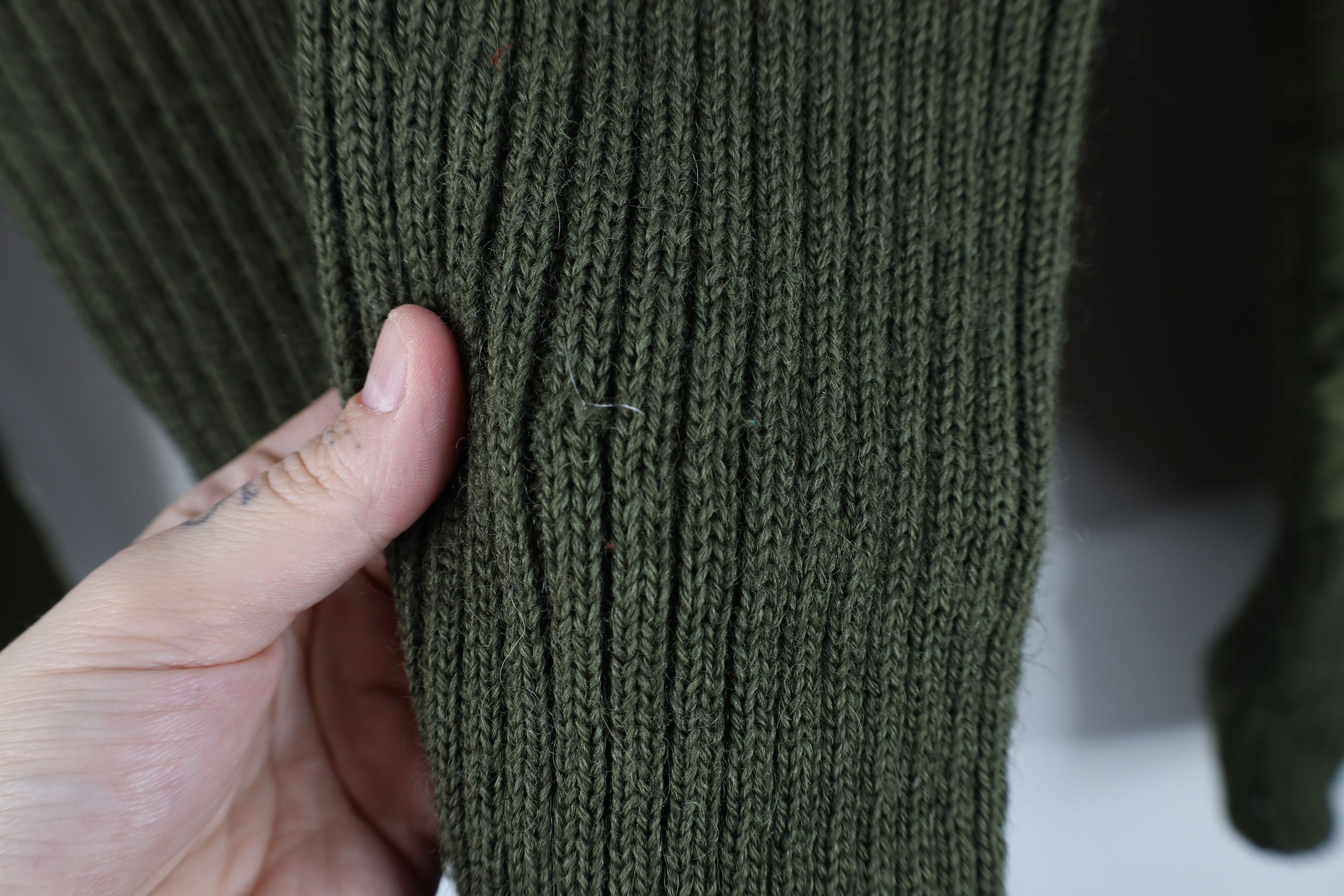 L.L. Bean × Vintage Vintage 70s LL Bean Wool Commando Military Sweater Green Size US M / EU 48-50 / 2 - 12 Thumbnail