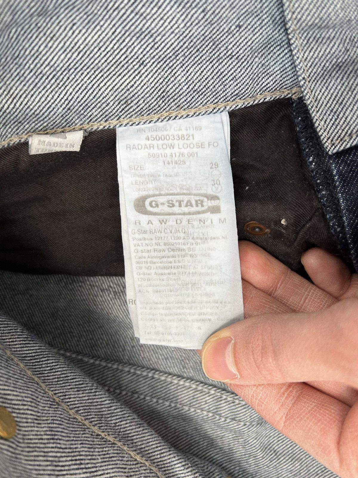 G-Star × Vintage Pants G Star RAW Denim Jeans Size US 30 / EU 46 - 4 Thumbnail