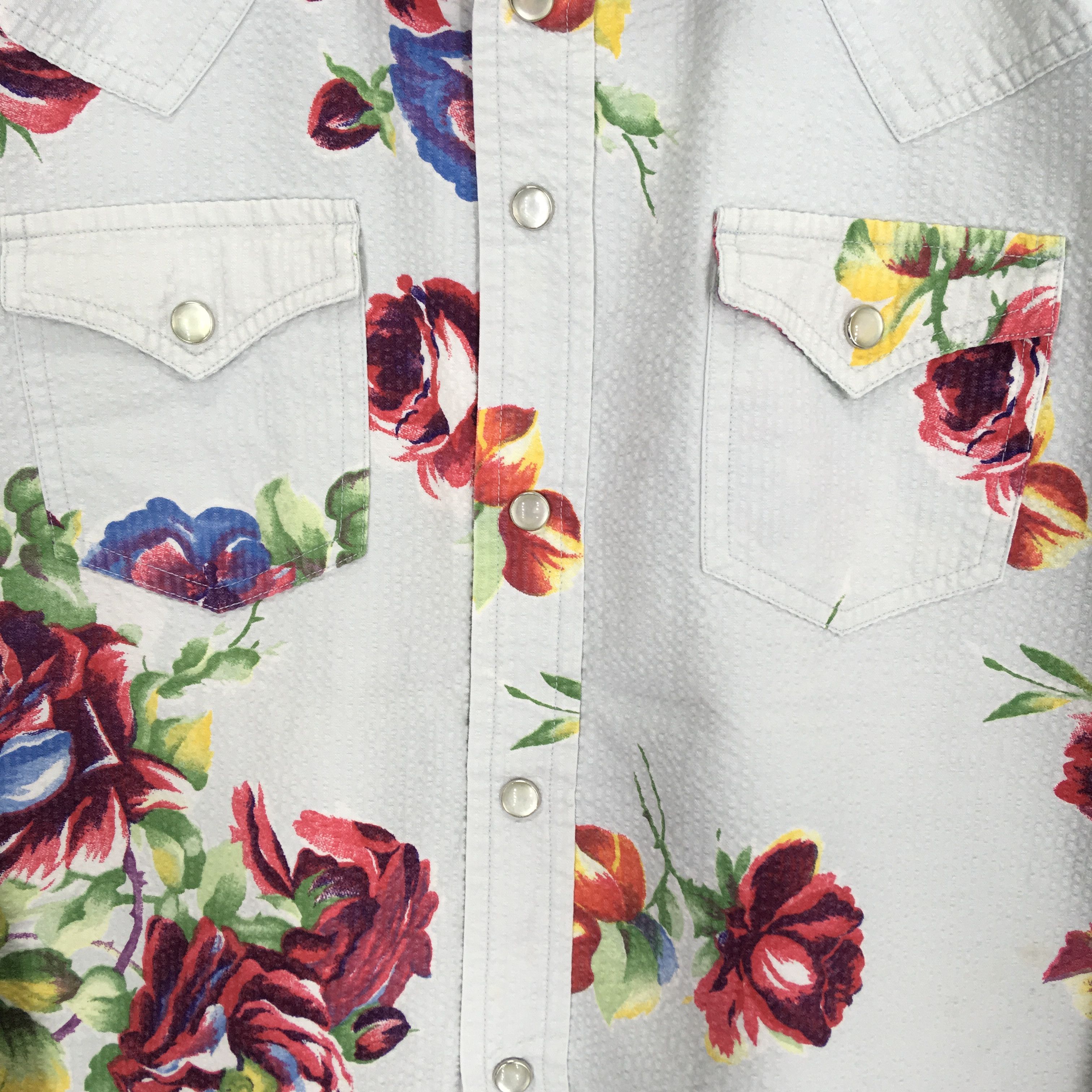 Polo Ralph Lauren Vintage Ralph Lauren Button Down Shirt Women Flowers Size L / US 10 / IT 46 - 5 Thumbnail