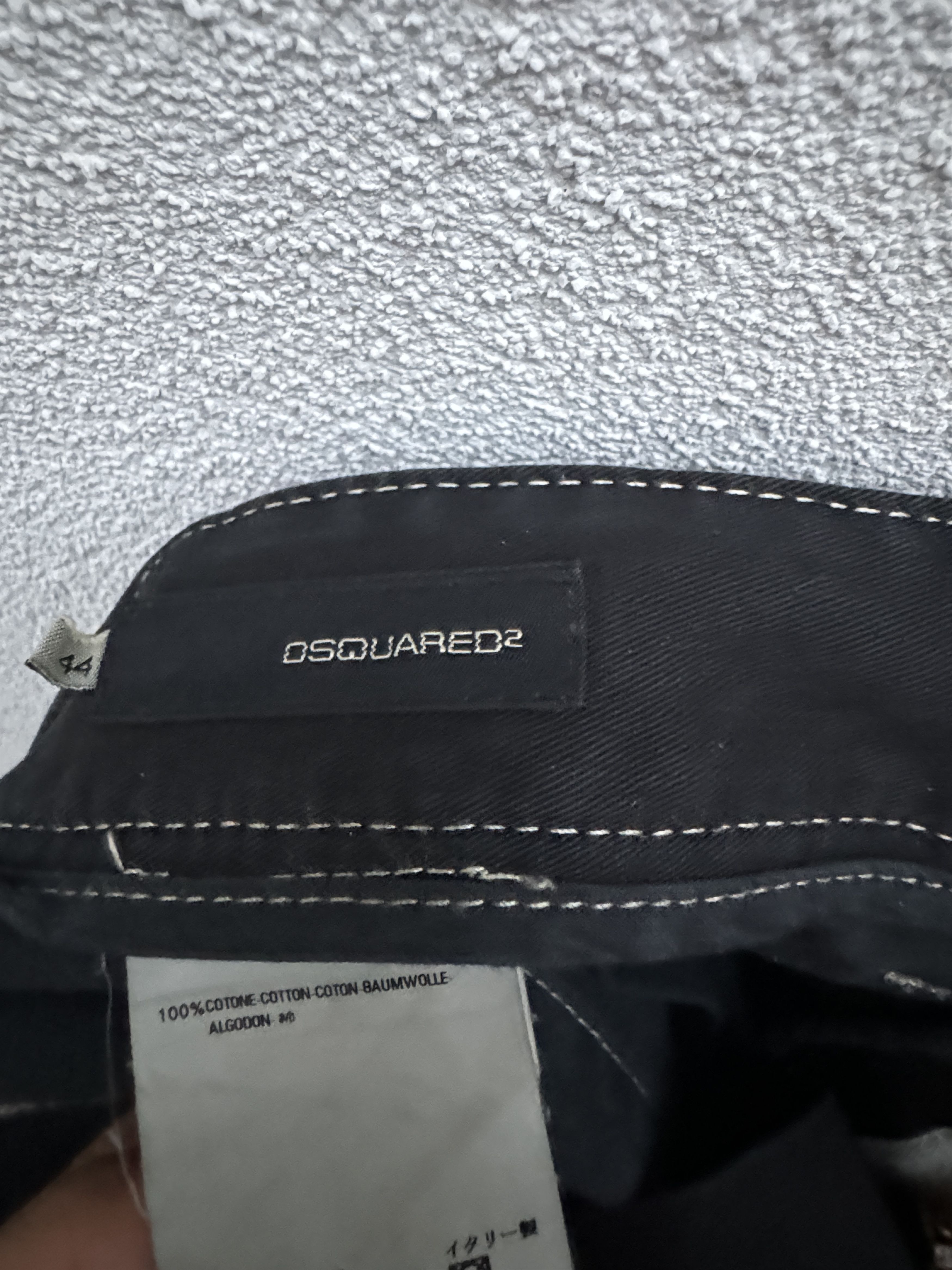 Dsquared2 DSQUARED2 Vintage Catwalk Black Trousers with White Stitches Size US 28 / EU 44 - 12 Thumbnail