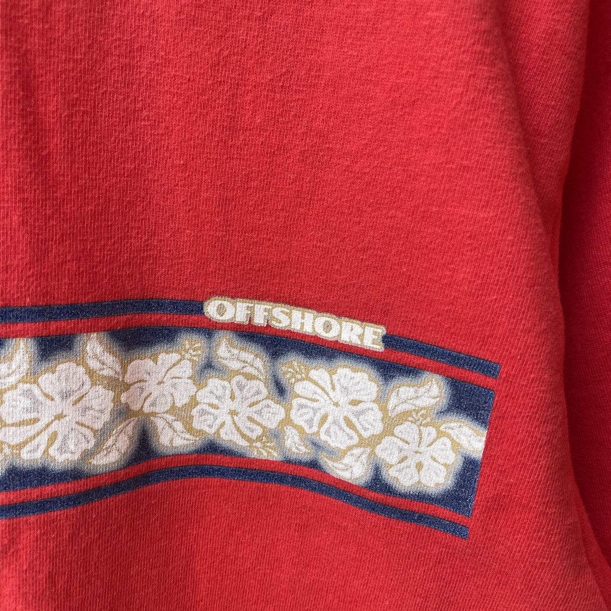 Vintage 🔥Vintage 90s Off Shore Hawaiian Motive Flower Surfing Tee Size US M / EU 48-50 / 2 - 6 Thumbnail